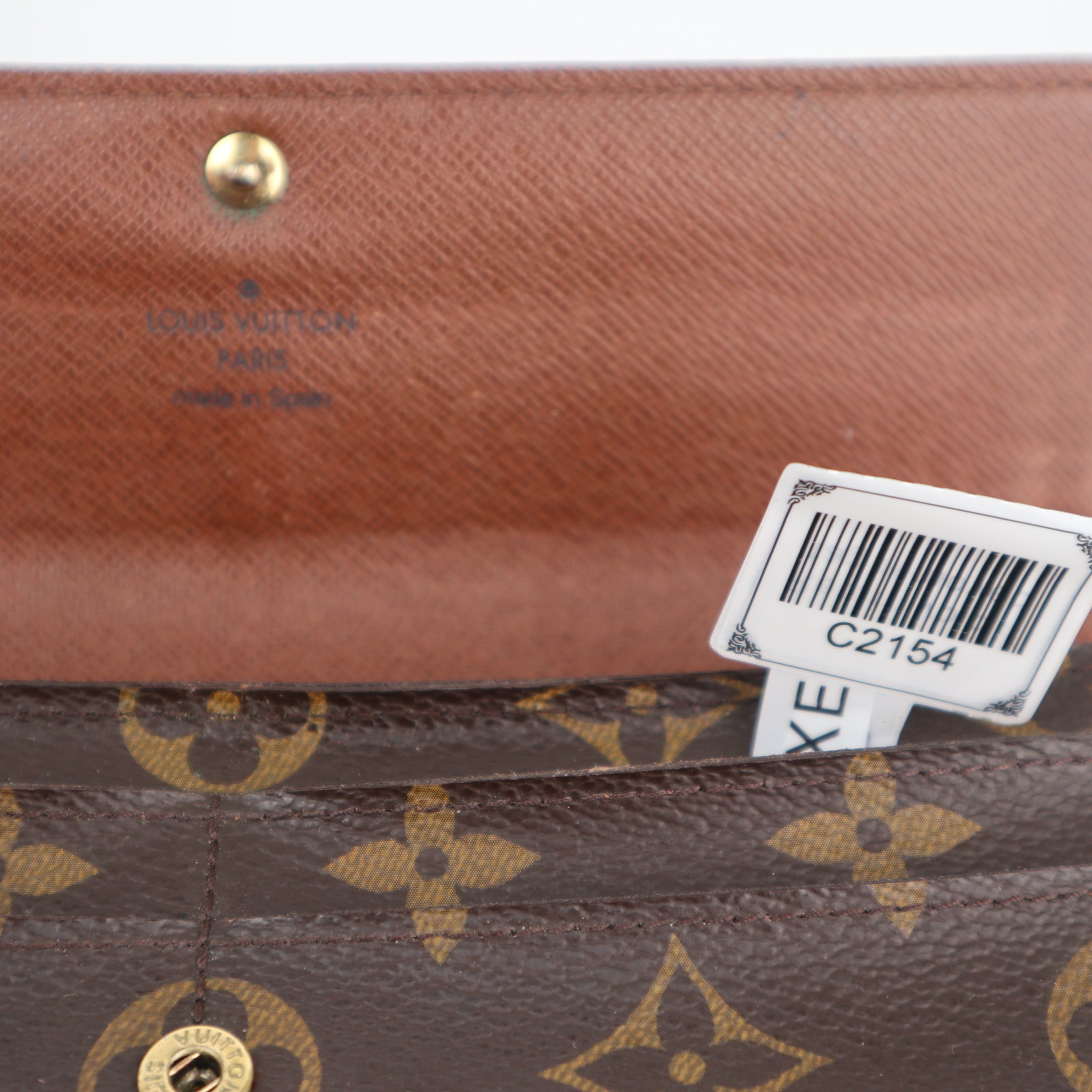 C2154 Louis Vuitton Wallet Monogram Sarah Wallet | Pre-Owned Very Good Brown Monogram