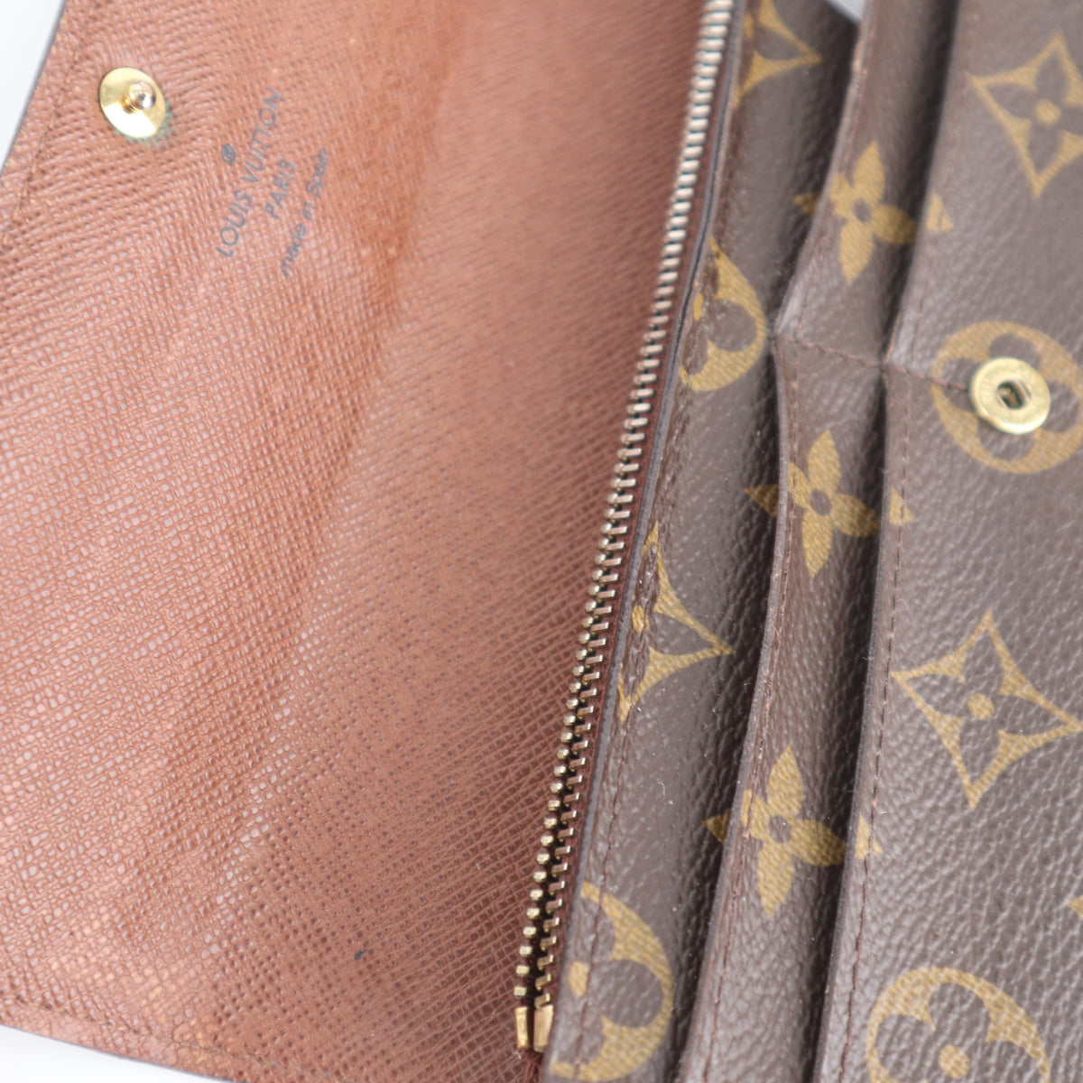 C2154 Louis Vuitton Wallet Monogram Sarah Wallet | Pre-Owned Very Good Brown Monogram