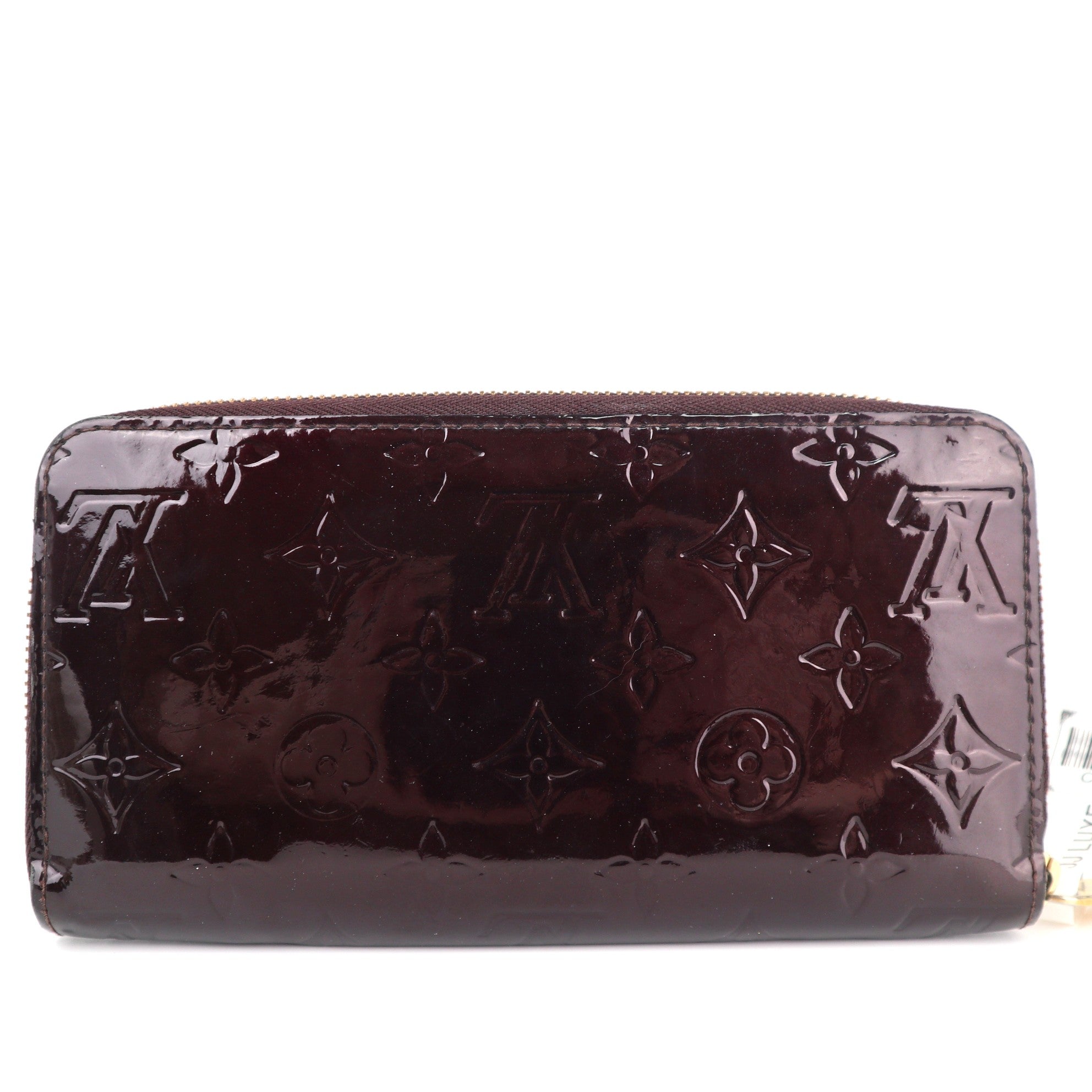 C2155 Louis Vuitton Wallet Monogram Vernis Zippy Wallet | Pre-Owned Very Good Brown Monogram