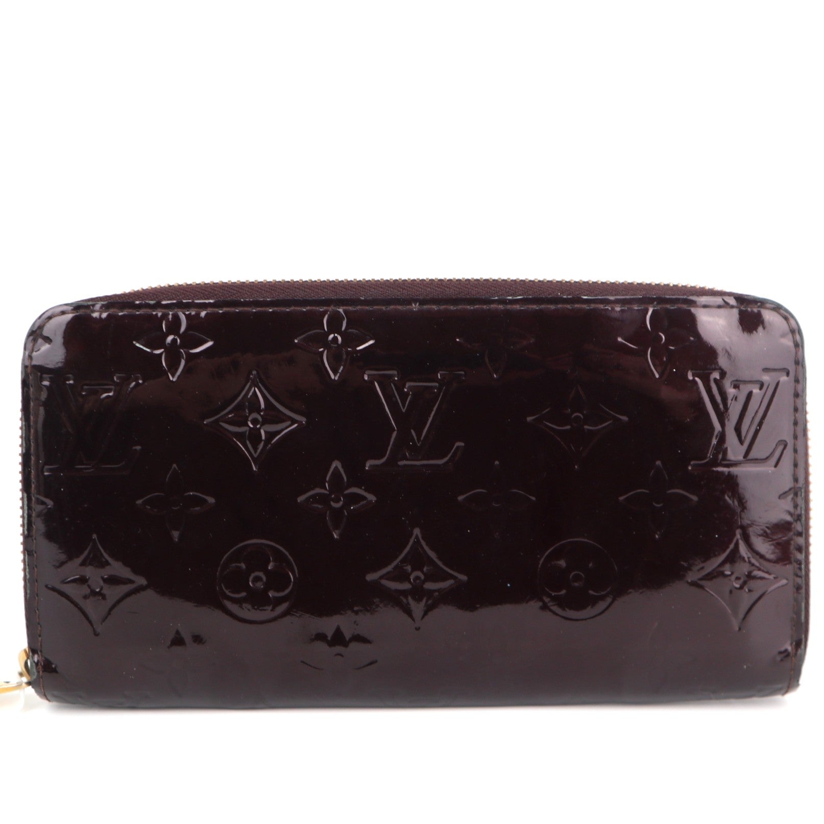 C2155 Louis Vuitton Wallet Monogram Vernis Zippy Wallet | Pre-Owned Very Good Brown Monogram