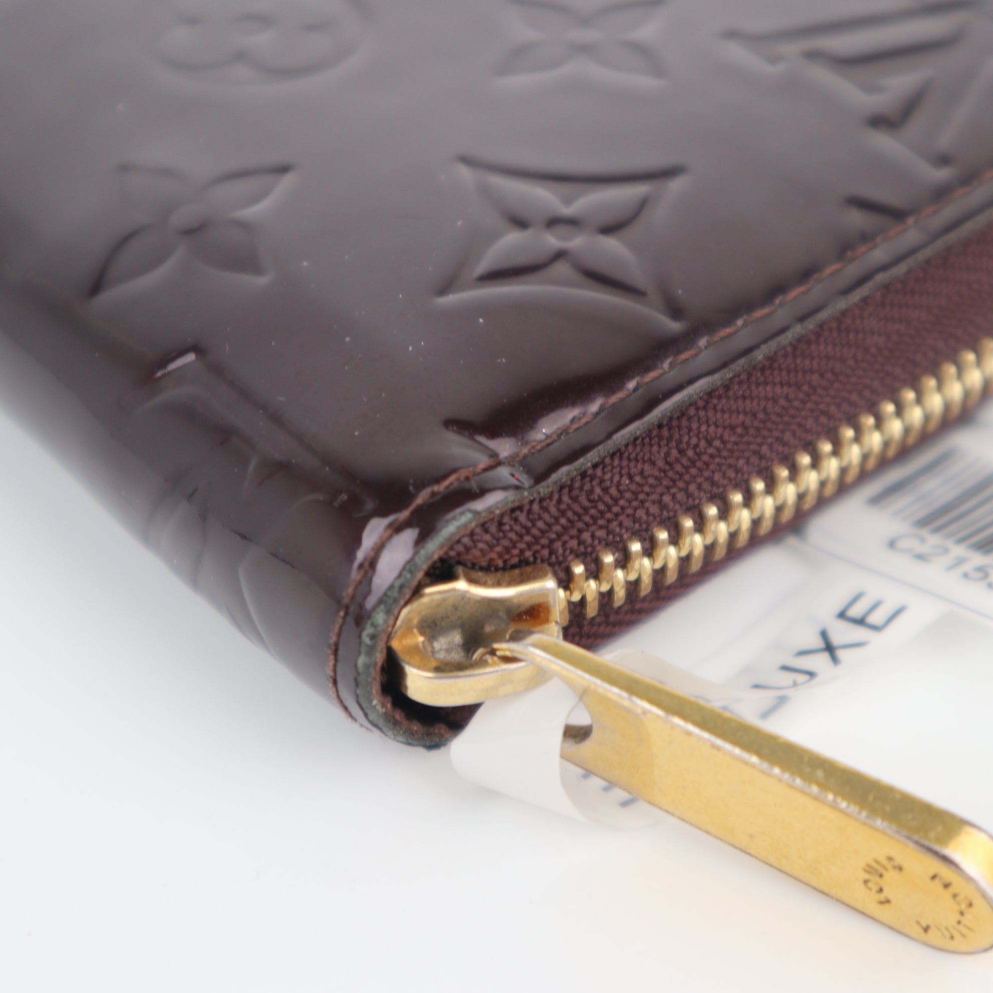 C2155 Louis Vuitton Wallet Monogram Vernis Zippy Wallet | Pre-Owned Very Good Brown Monogram
