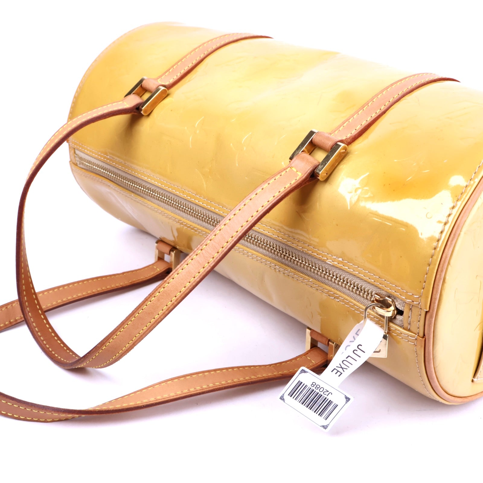 J2088 Louis Vuitton Beige Monogram Vernis Bedford Bag- Pre Owned