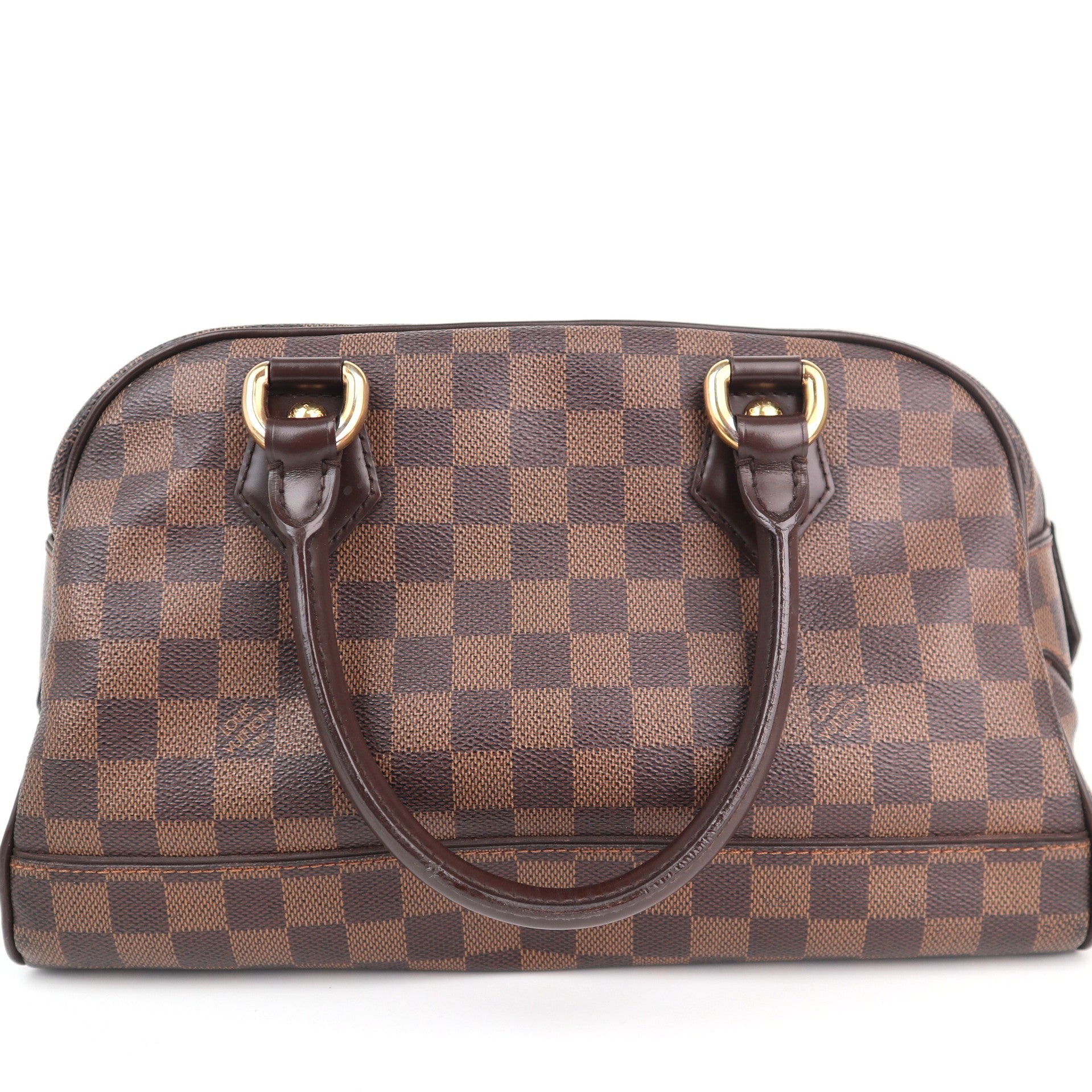 C2157 Louis Vuitton Top Handle Bag Damier Ebene Duomo | Pre-Owned Very Good Brown Damier Ebene
