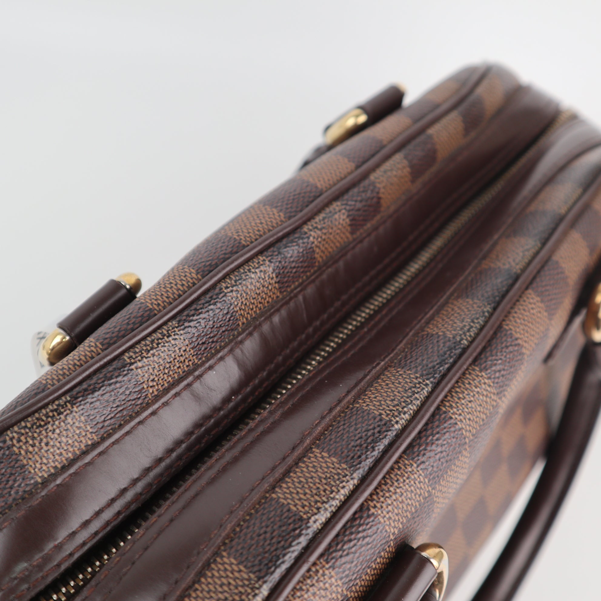 C2157 Louis Vuitton Top Handle Bag Damier Ebene Duomo | Pre-Owned Very Good Brown Damier Ebene