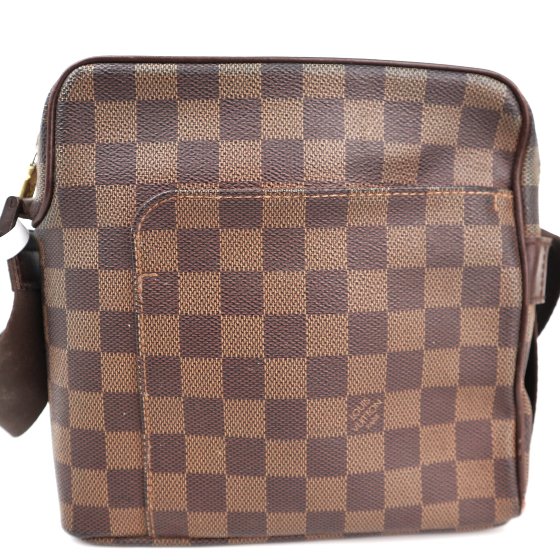 C1347 Louis Vuitton Damier Ebene Olav PM Bag-Pre Owned