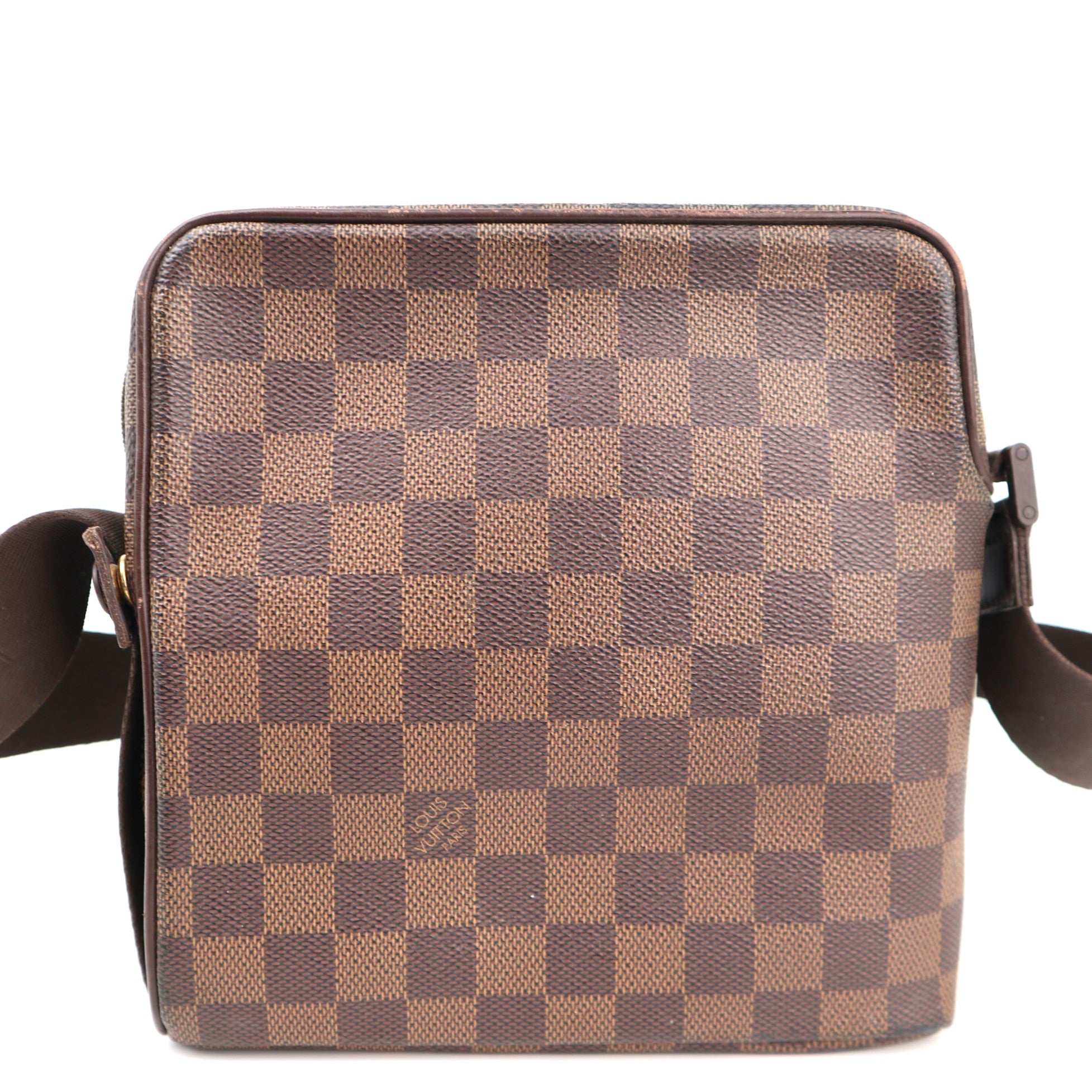 C1347 Louis Vuitton Damier Ebene Olav PM Bag-Pre Owned