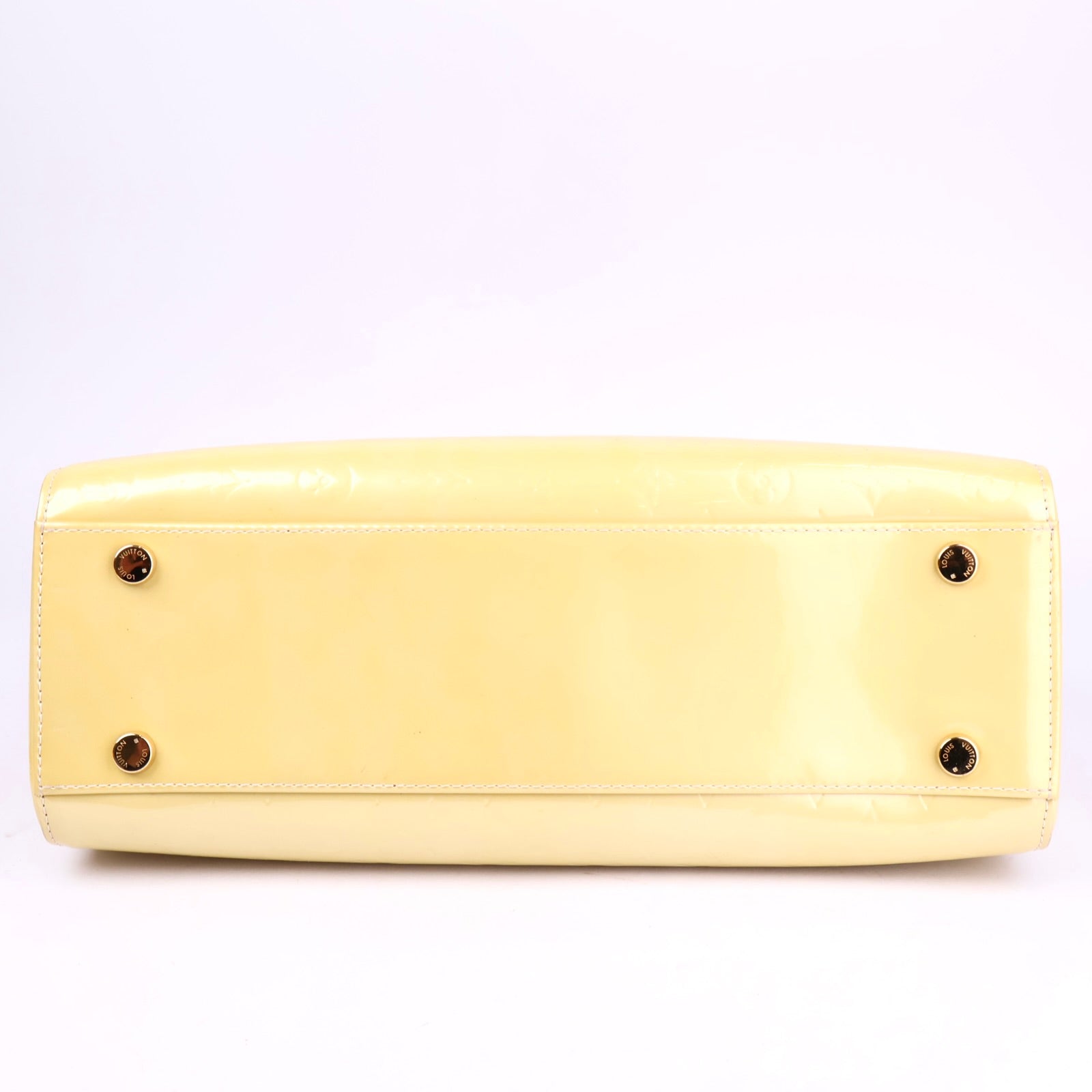 J2089 Louis Vuitton Citron Monogram Vernis Brea MM Bag- Pre Owned