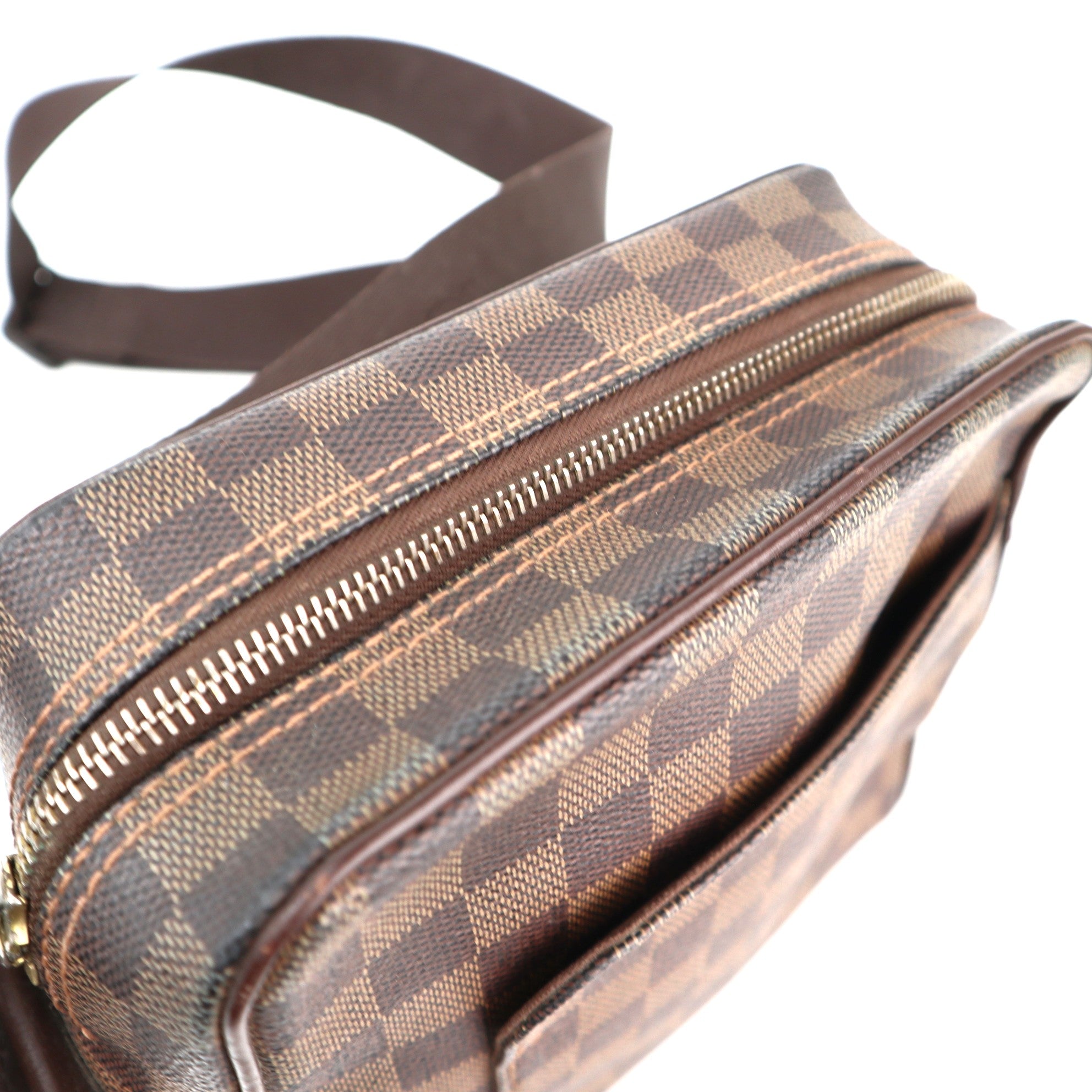 C1347 Louis Vuitton Damier Ebene Olav PM Bag-Pre Owned