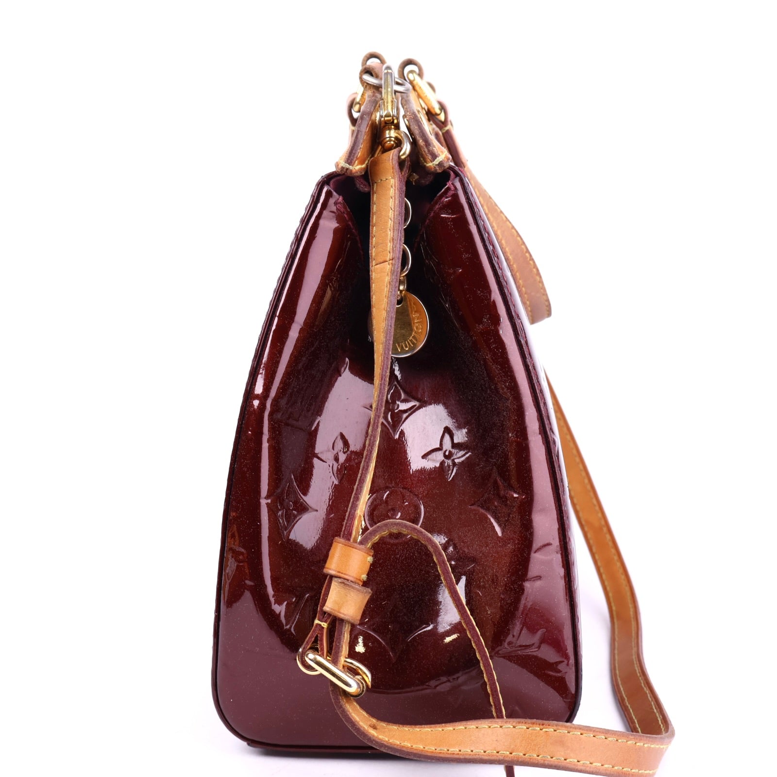J2091 Louis Vuitton Monogram Vernis Brea MM Satchel- Pre Owned