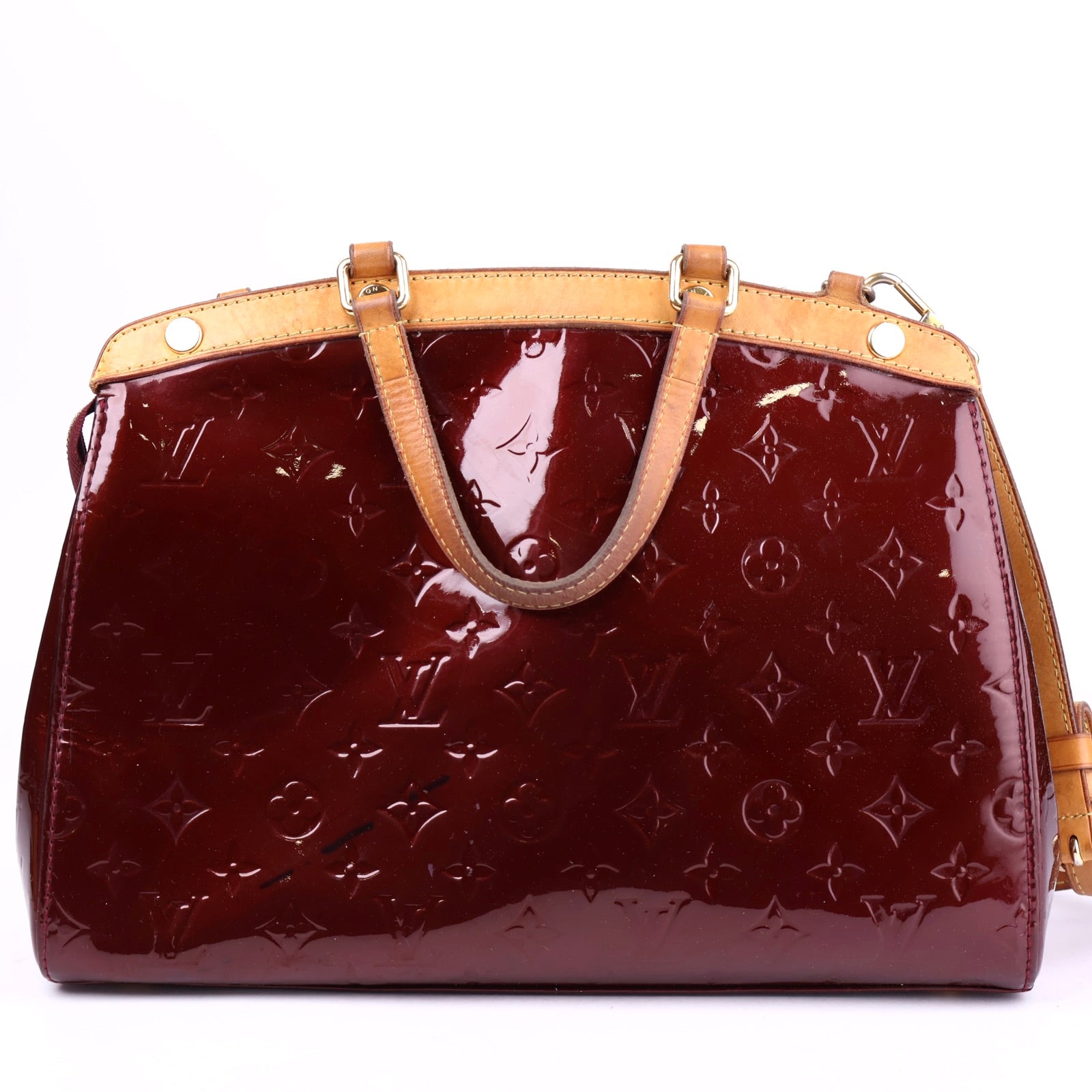 J2091 Louis Vuitton Monogram Vernis Brea MM Satchel- Pre Owned
