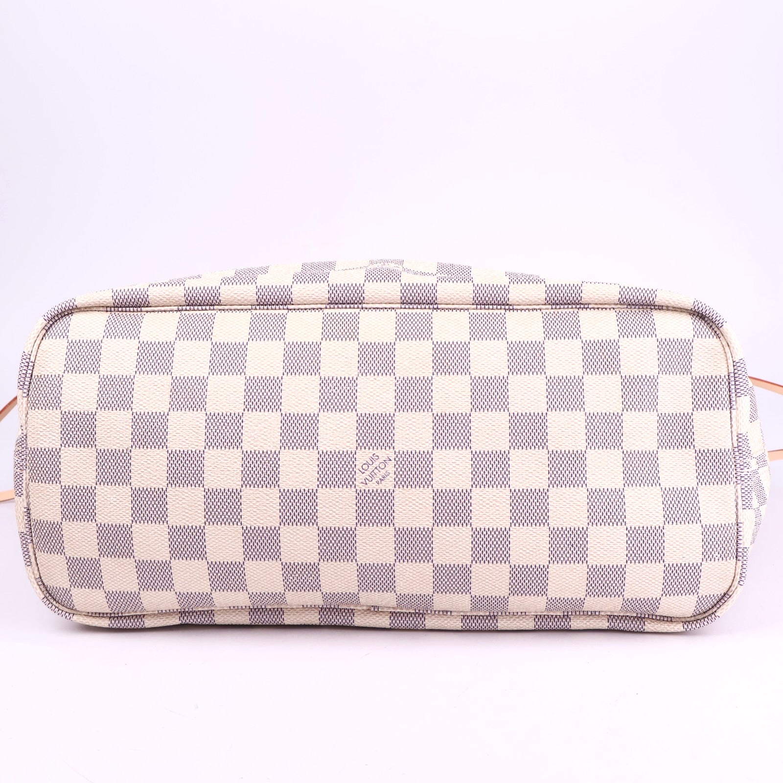 J2071 Louis Vuitton Damier Azur Canvas Neverfull MM Bag- Pre Owned