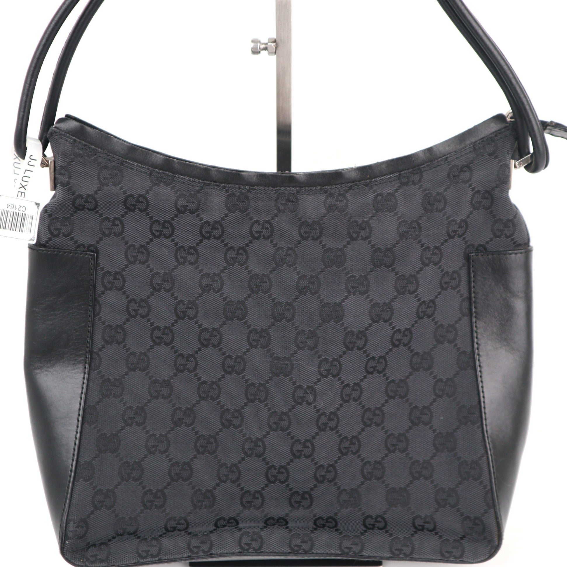 C2164 Gucci Tote Bag Vintage GG Canvas Shoulder Bag | Pre-Owned Very Good Brown GG Canvas