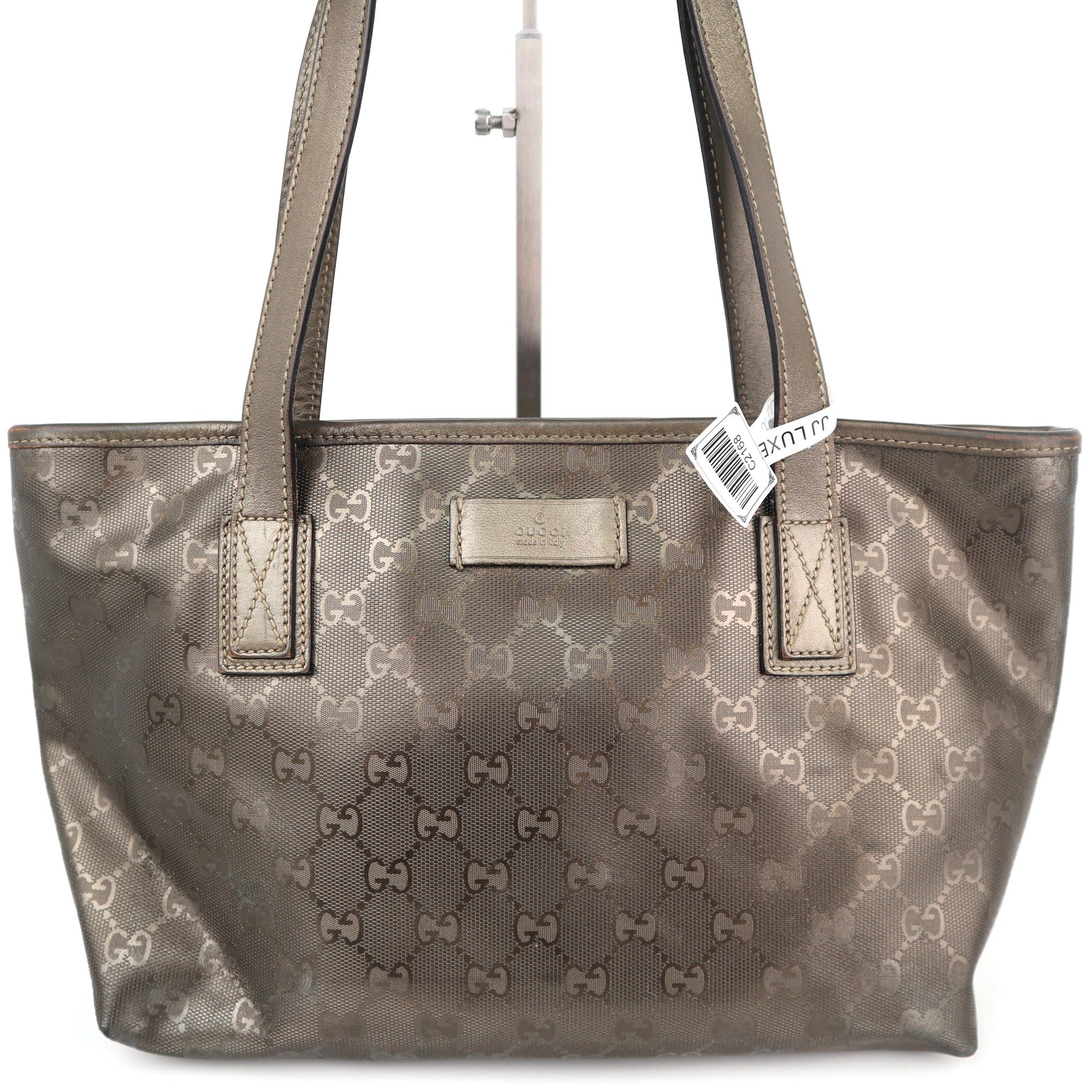 C2168 Gucci Tote Bag GG Crystal Medium Tote Bag | Pre-Owned Excellent GG Crystal