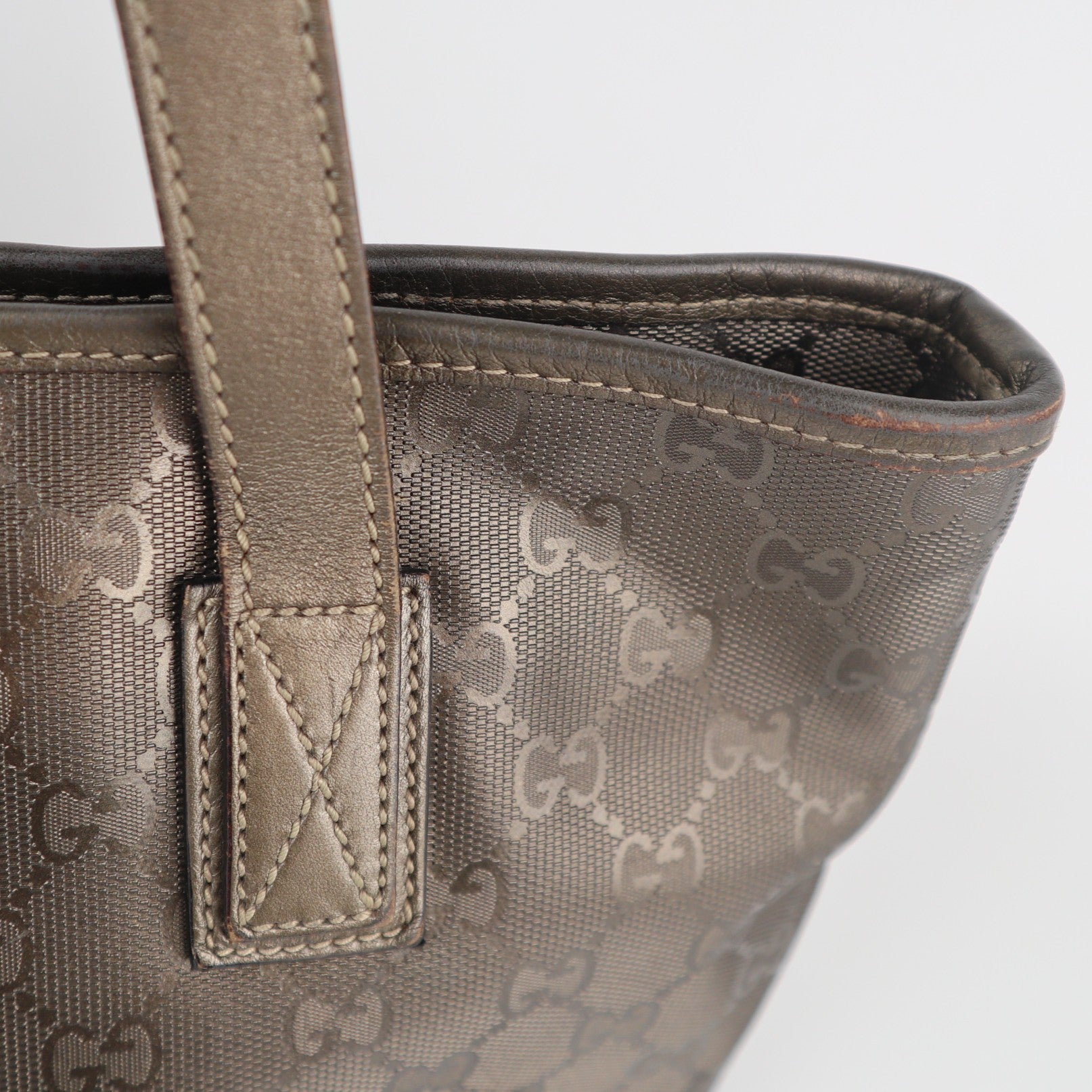 C2168 Gucci Tote Bag GG Crystal Medium Tote Bag | Pre-Owned Excellent GG Crystal