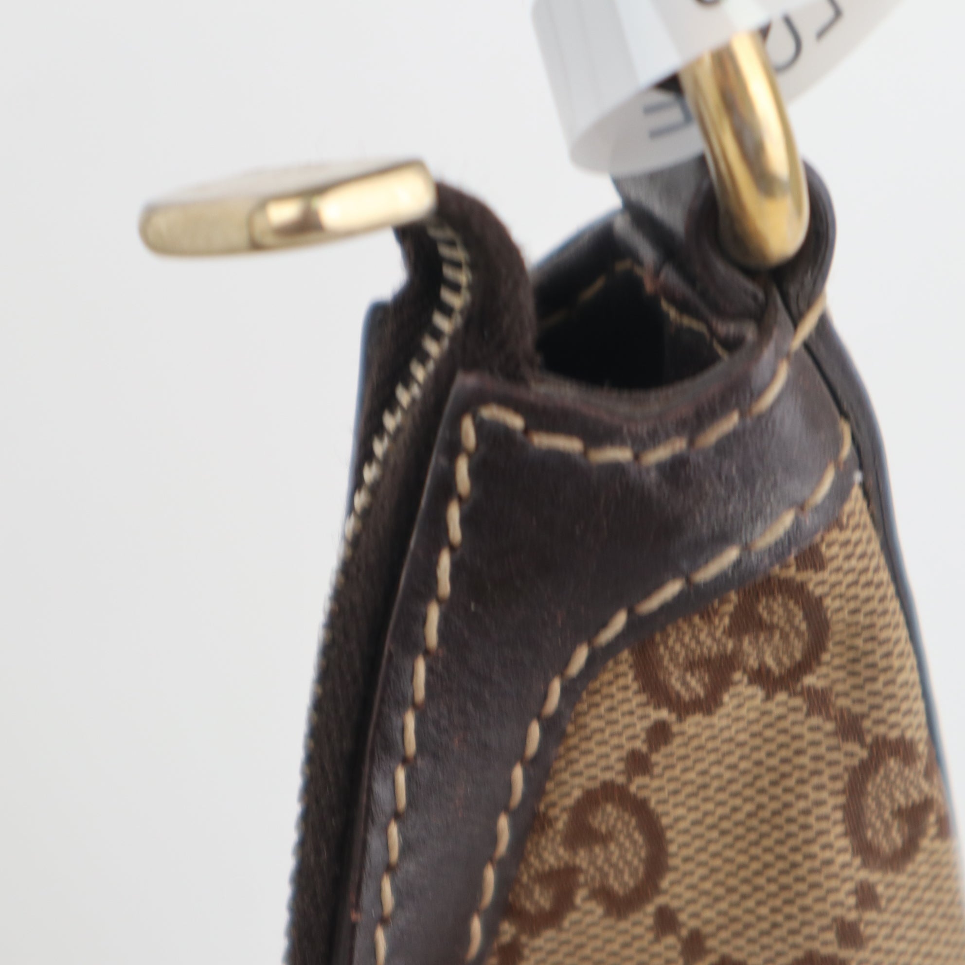 C2174 Gucci Shoulder Bag Monogram Medium Lovely Heart Hobo Bag | Pre-Owned Very Good Brown Monogram