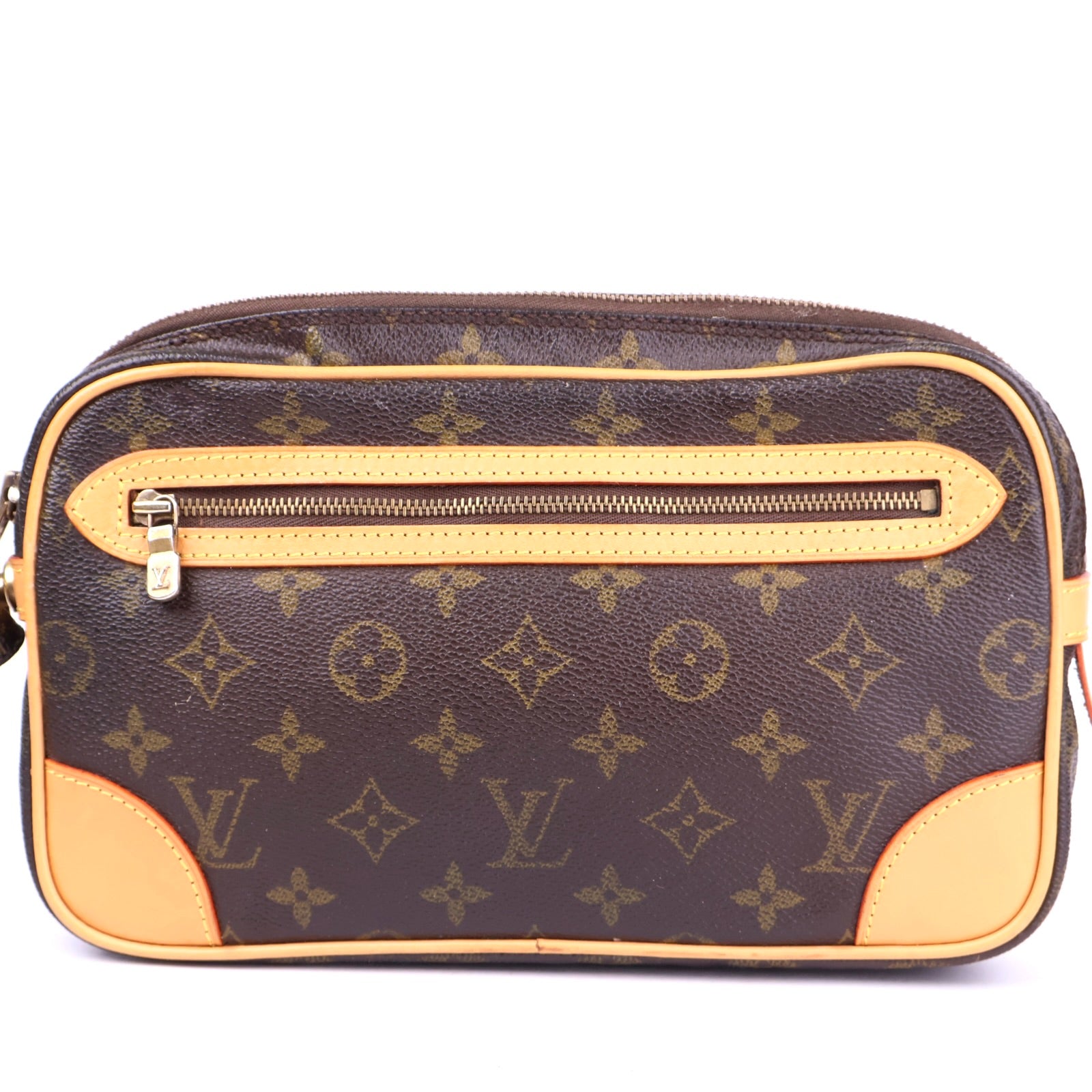J2082R Louis Vuitton Monogram Canvas Marly Dragonne Clutch Bag- Pre Owned