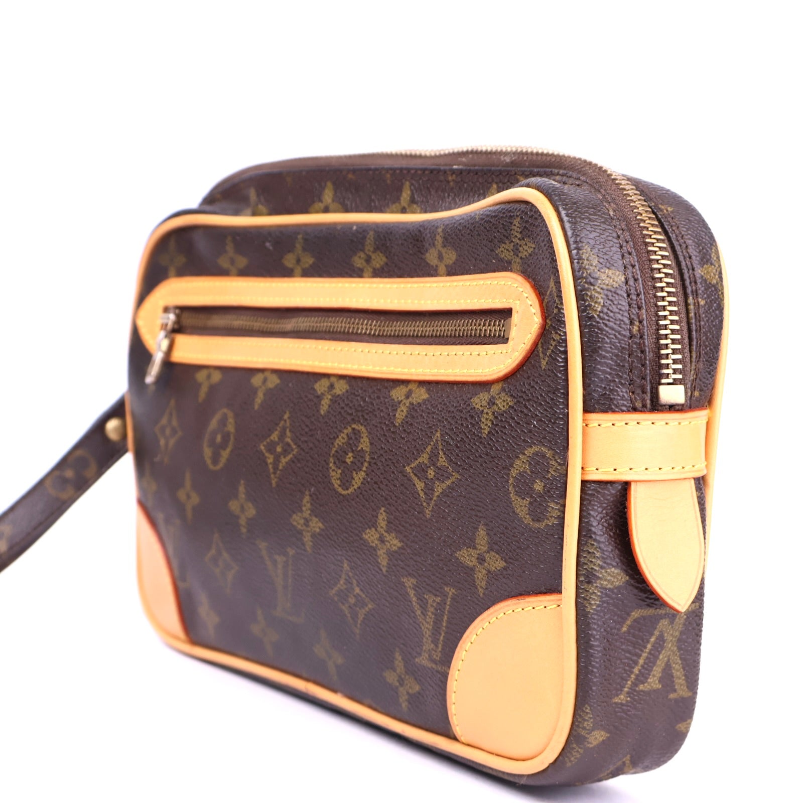J2082R Louis Vuitton Monogram Canvas Marly Dragonne Clutch Bag- Pre Owned
