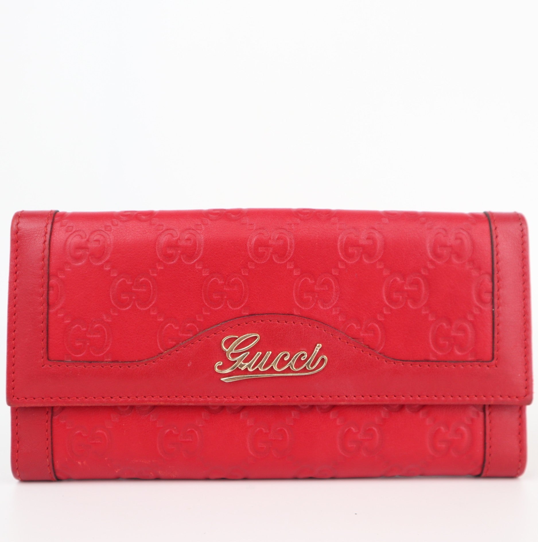 C2180 Gucci Wallet Guccissima Lovely Line | Pre-Owned Excellent Guccissima