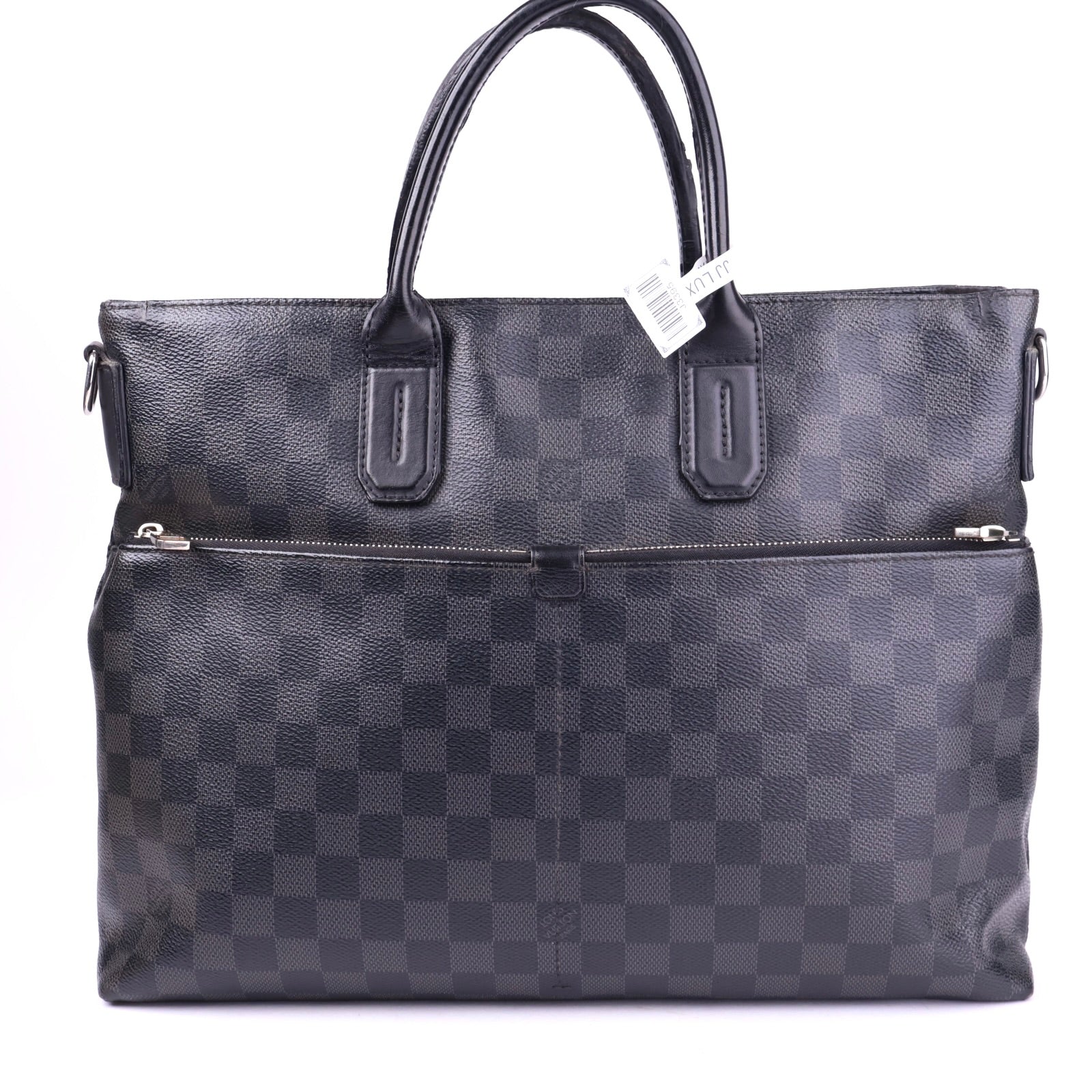 J3395 Louis Vuitton Damier Graphite Leather Briefcase Shoulder Bag- Pre Owned