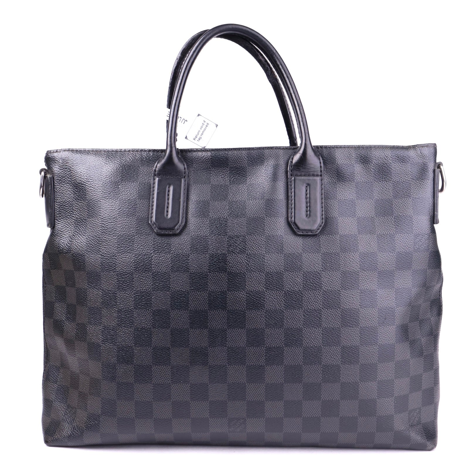 J3395 Louis Vuitton Damier Graphite Leather Briefcase Shoulder Bag- Pre Owned