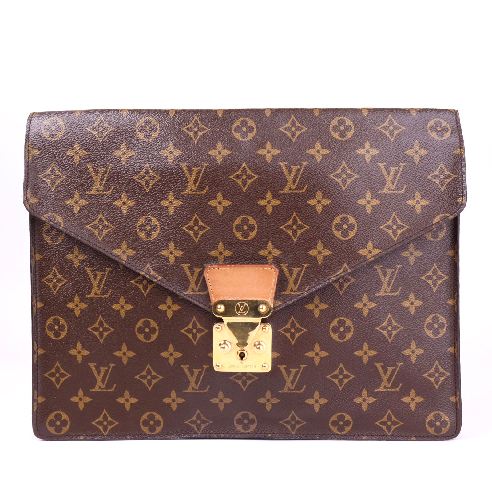 J3409 Louis Vuitton Monogram Porte Documents Bandouliere Briefcase- Pre Owned