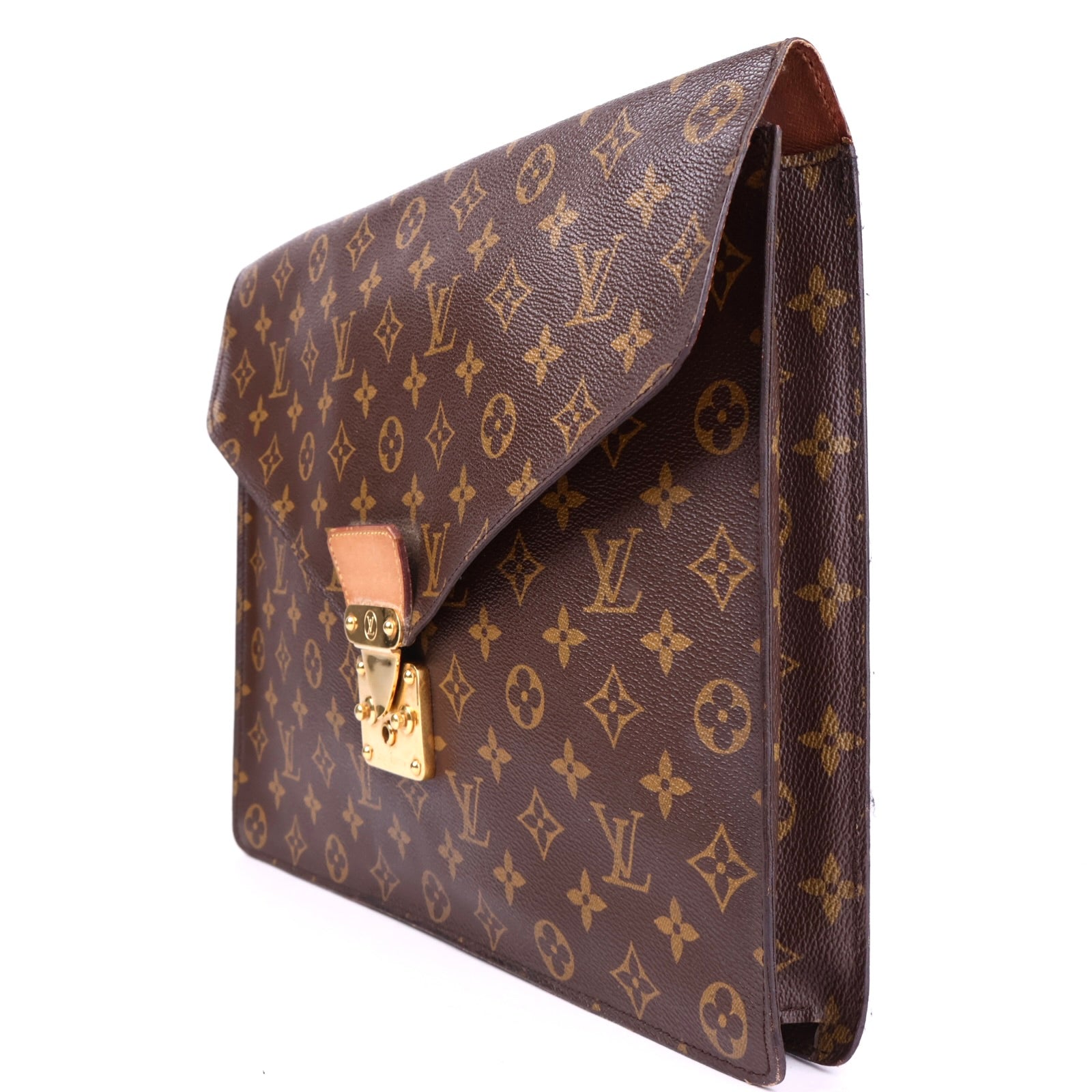 J3409 Louis Vuitton Monogram Porte Documents Bandouliere Briefcase- Pre Owned