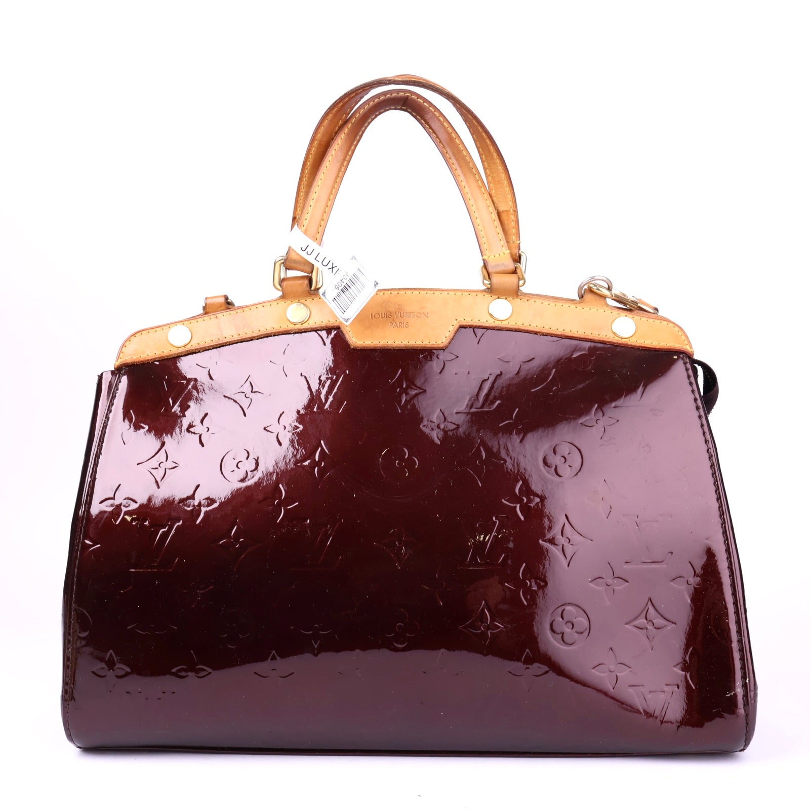 J3405 Louis Vuitton Purple Monogram Vernis Brea MM- Pre Owned