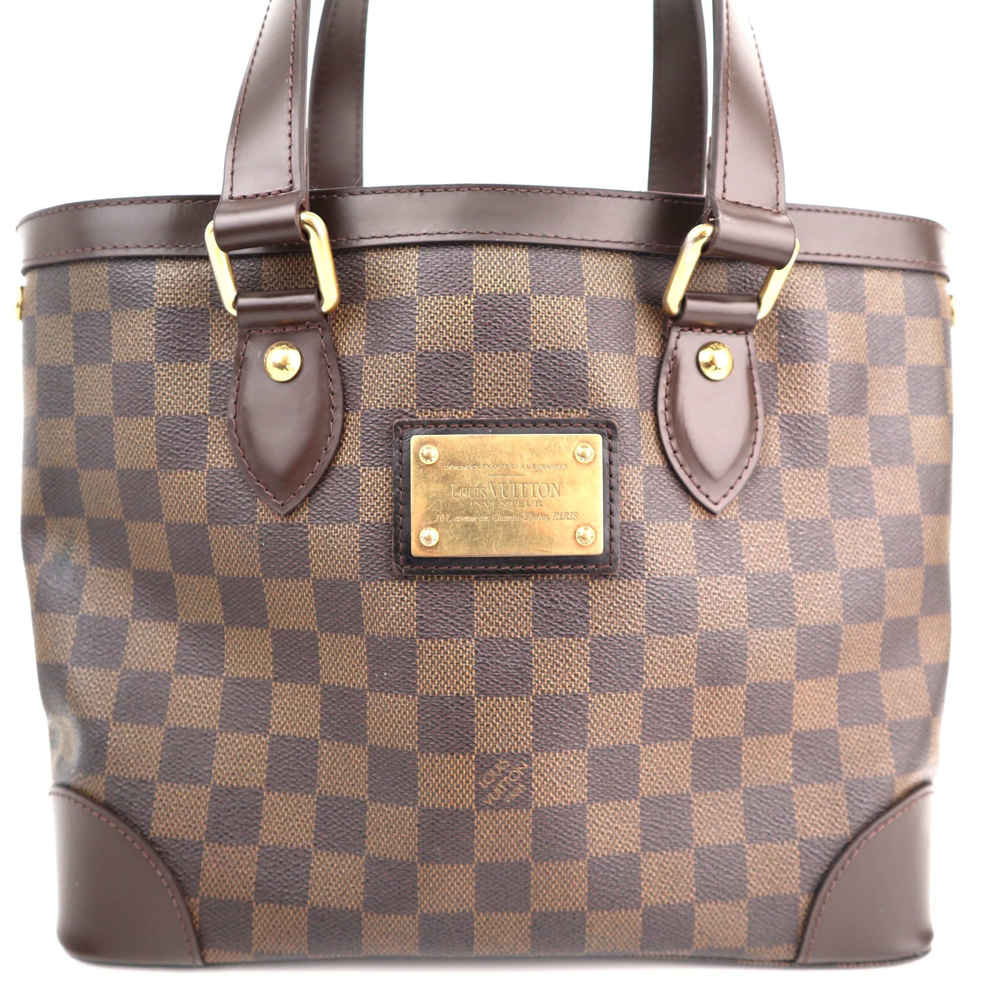 C1400R  Louis Vuitton Hampstead PM Damier Ebene Canvas Bag-Pre Owned