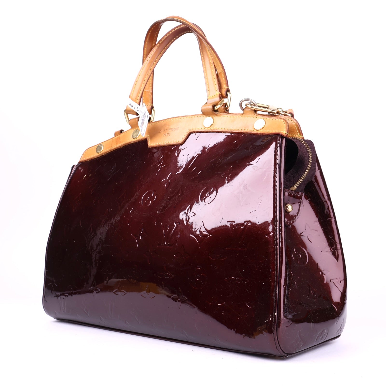 J3405 Louis Vuitton Purple Monogram Vernis Brea MM- Pre Owned