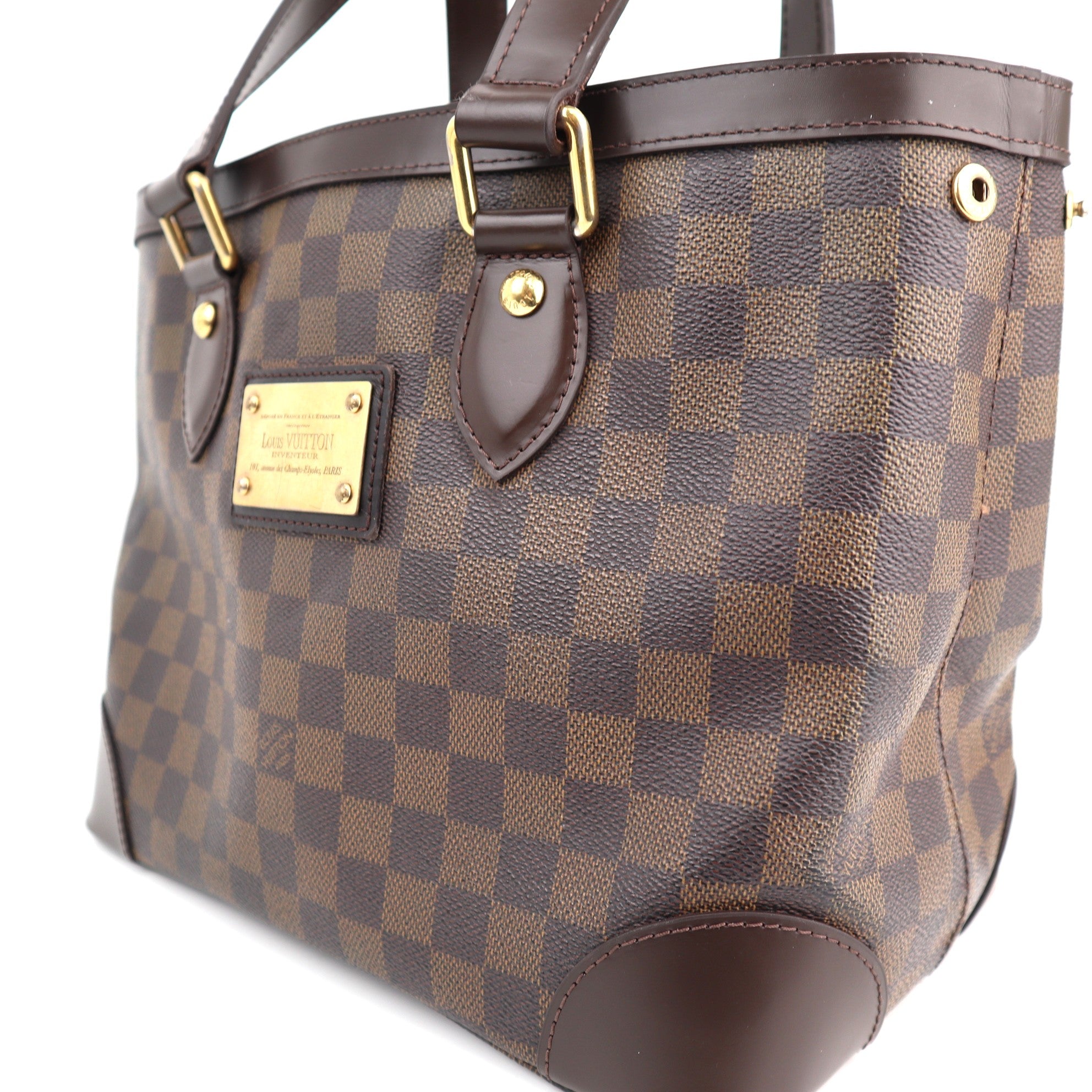 C1400R  Louis Vuitton Hampstead PM Damier Ebene Canvas Bag-Pre Owned
