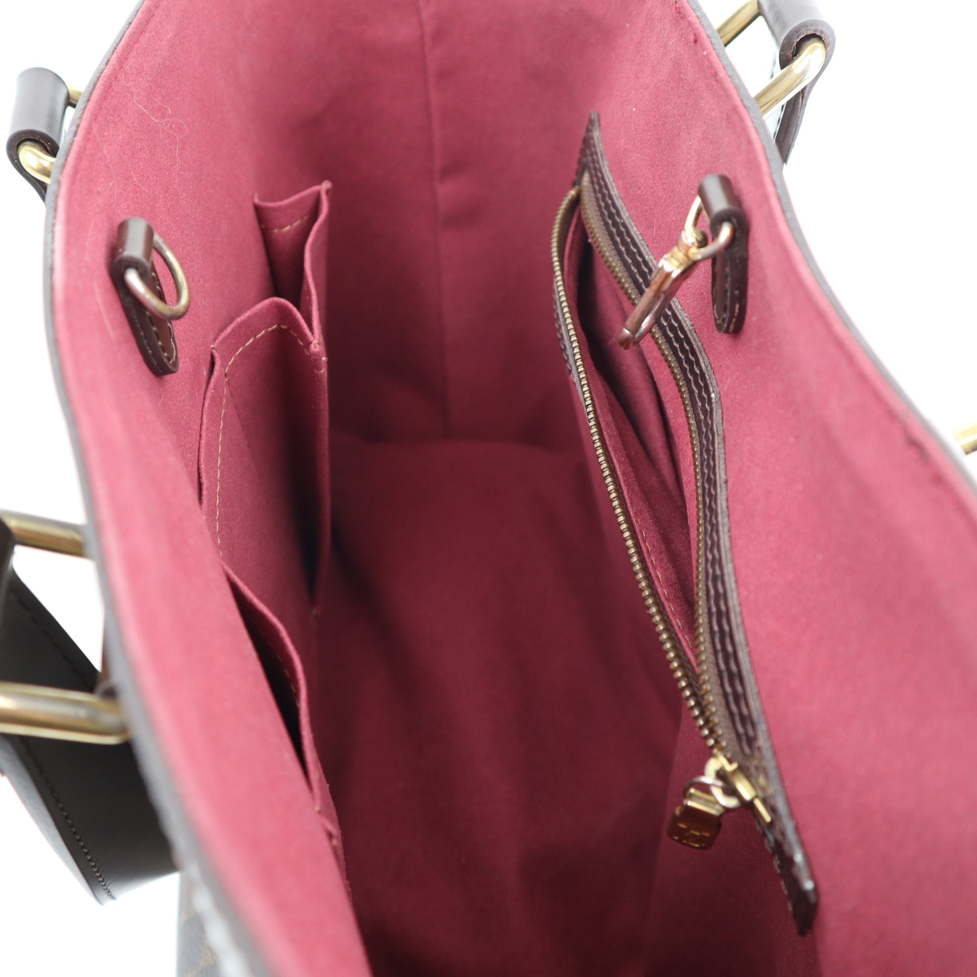 C1400R  Louis Vuitton Hampstead PM Damier Ebene Canvas Bag-Pre Owned