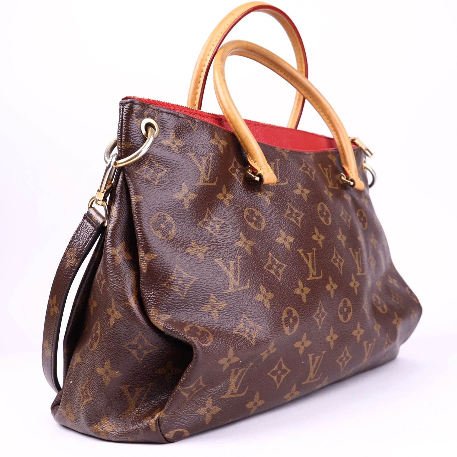 J3406 Louis Vuitton Cerise Monogram Canvas Pallas Bag- Pre Owned