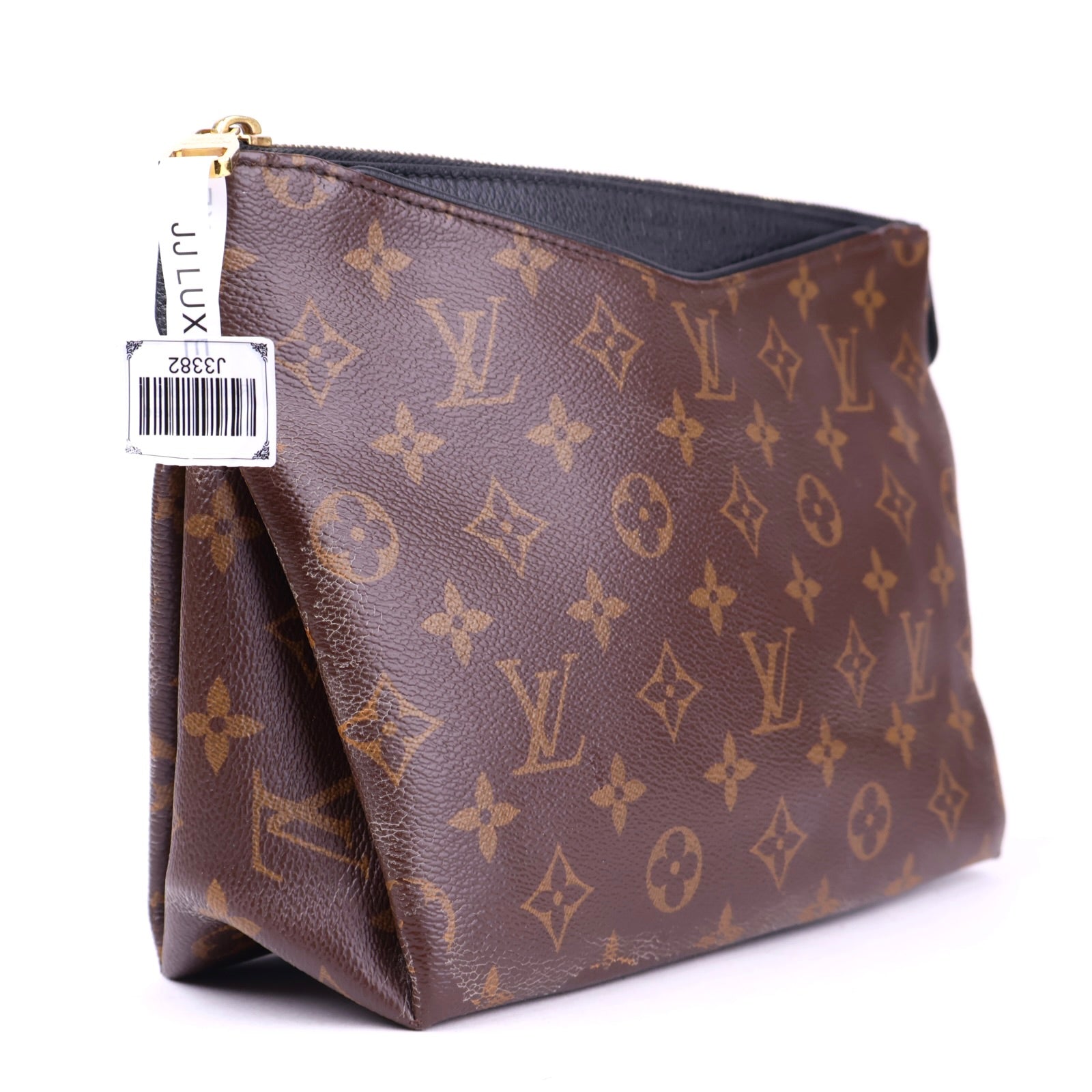 J3382 Louis Vuitton Black Monogram Canvas Pallas Beauty Case- Pre Owned