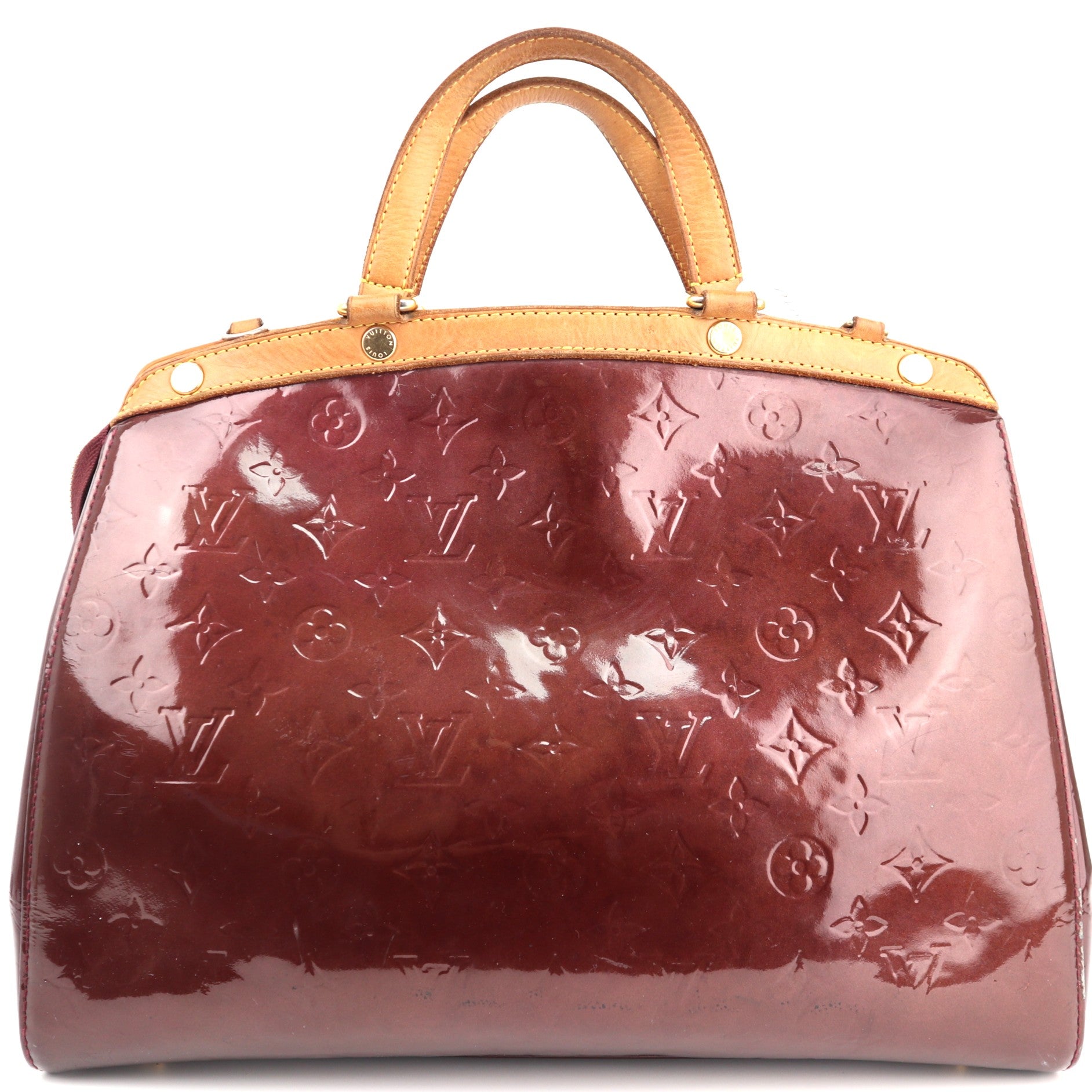 C1423 Louis Vuitton Brea Rouge Fauviste Monogram Vernis GM-Pre Owned