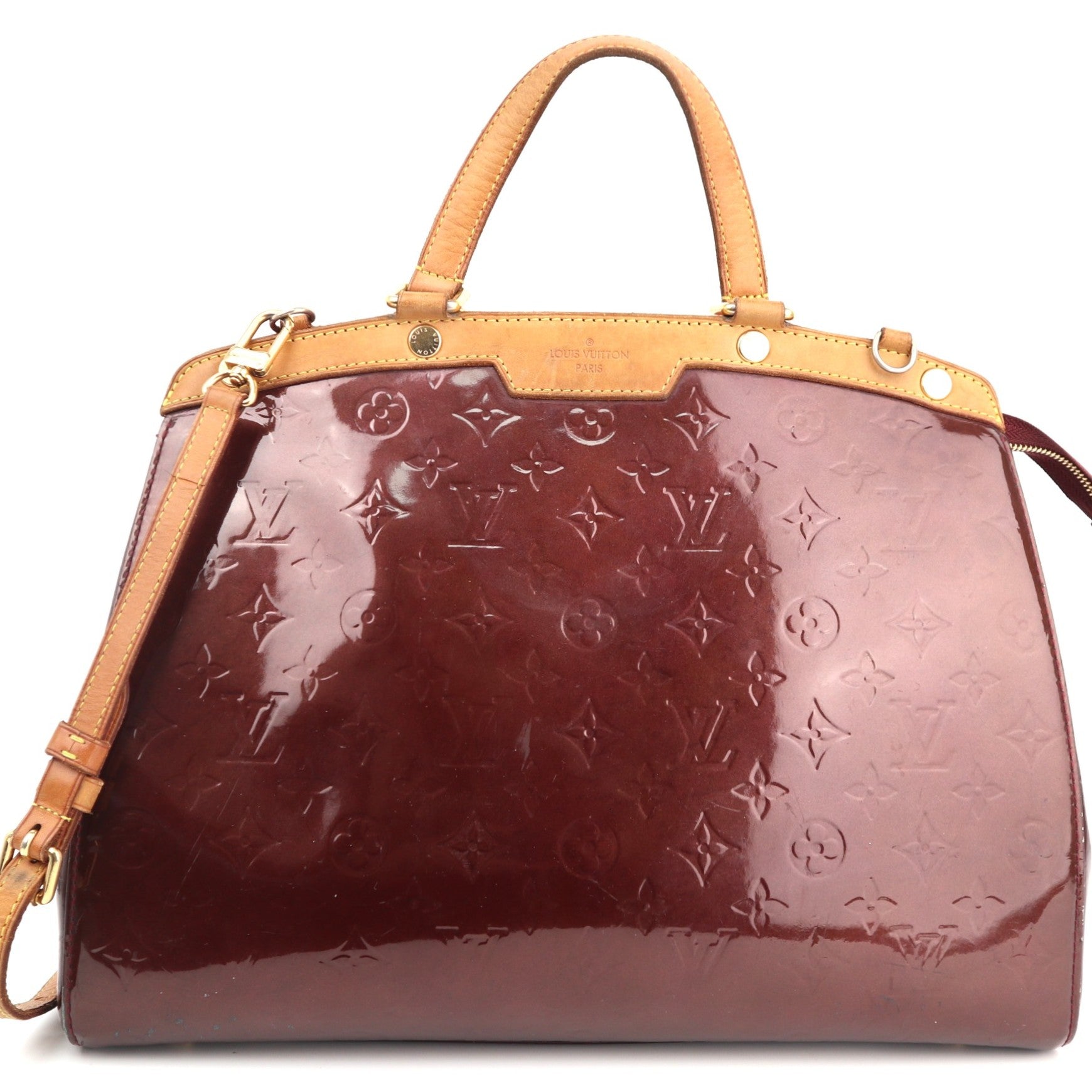 C1423 Louis Vuitton Brea Rouge Fauviste Monogram Vernis GM-Pre Owned