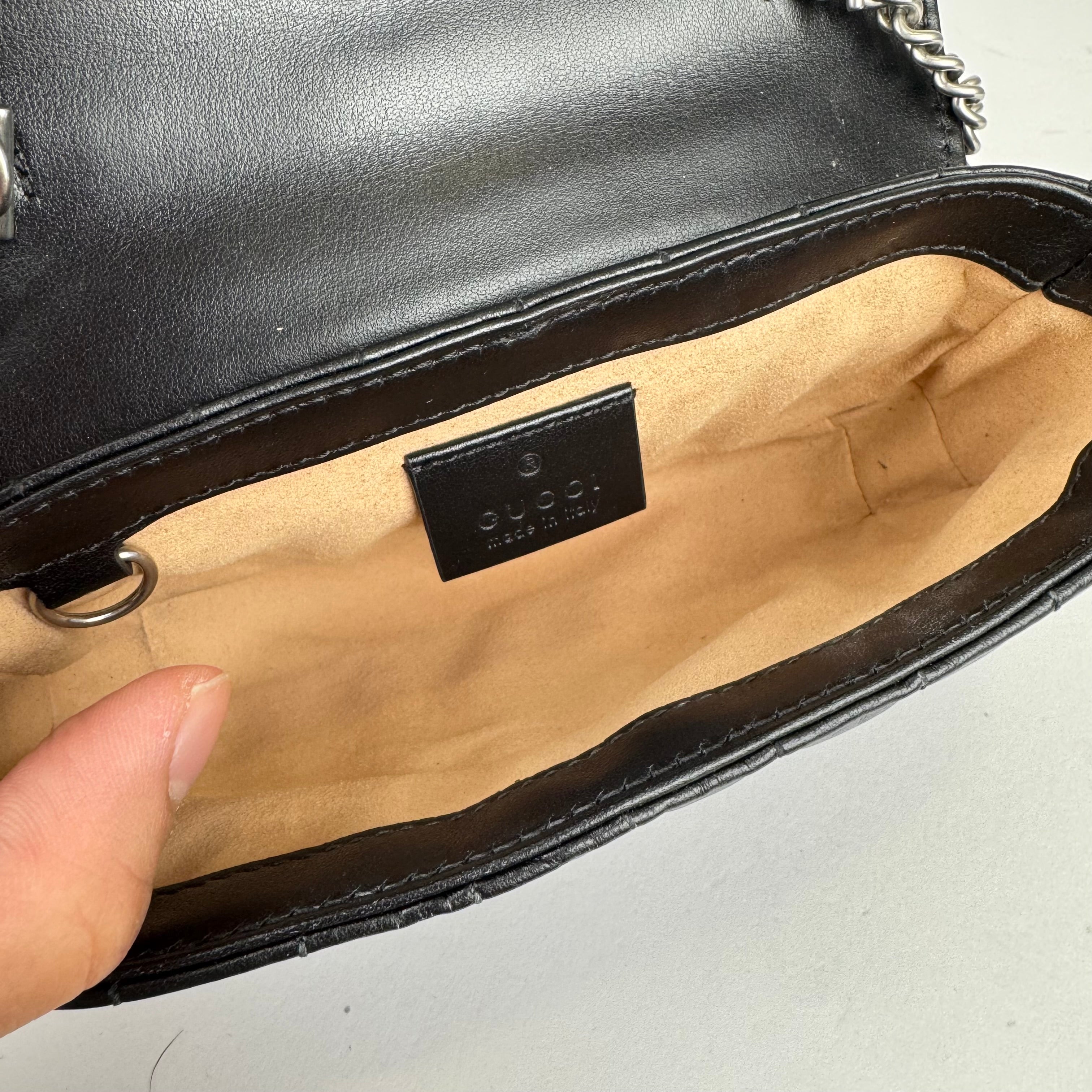 Gucci Marmont Flap leather crossbody bag- Pre Owned