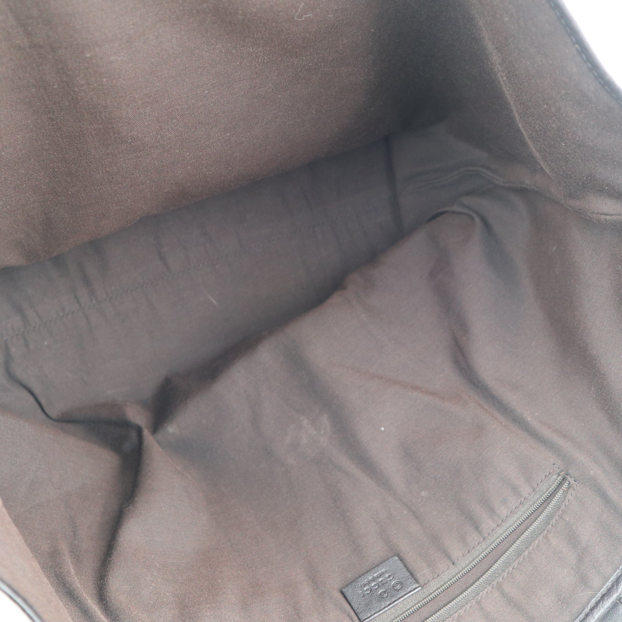 C2201 Gucci Tote Bag GG Canvas Tote Bag | Pre-Owned Excellent Brown GG canvas, leather trim