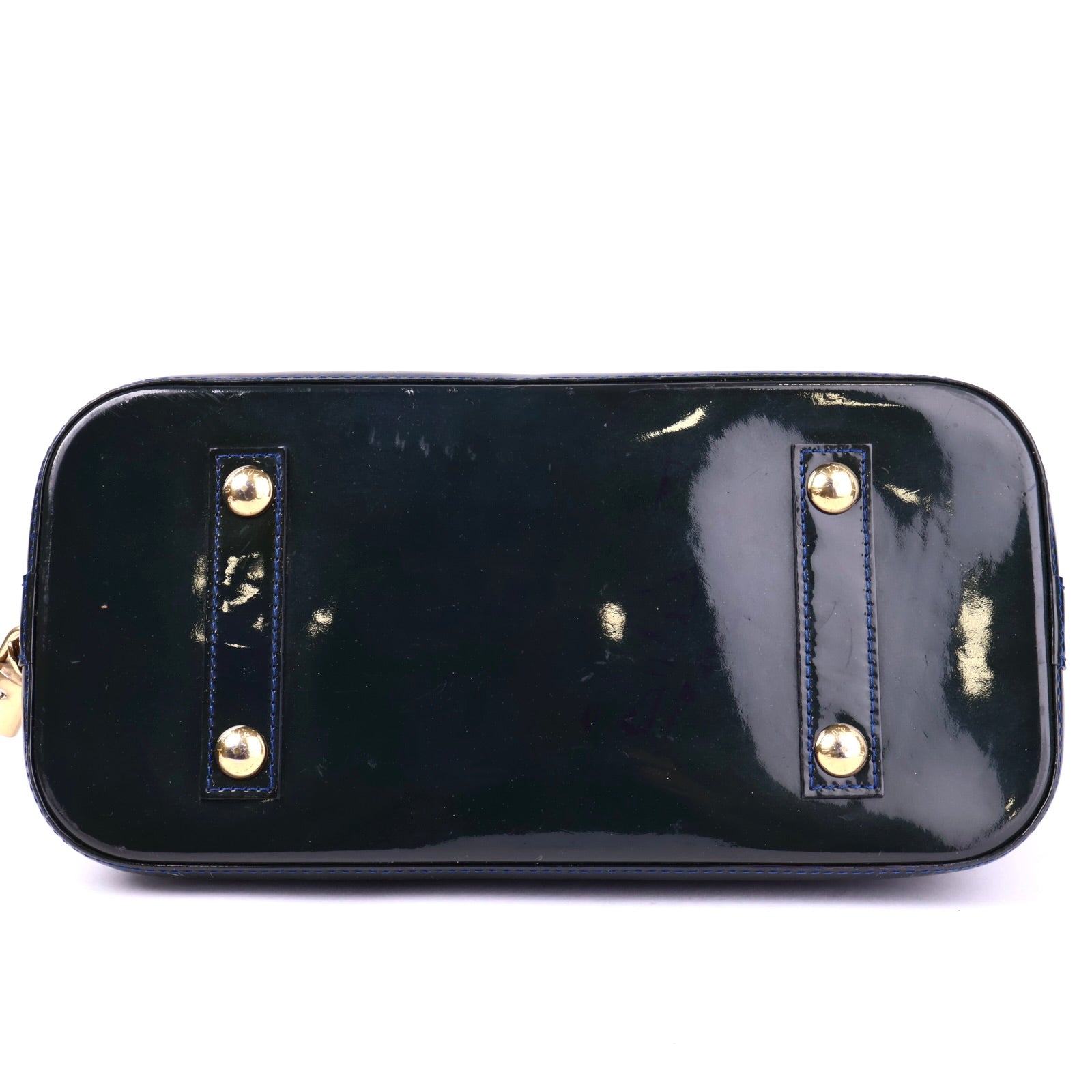J3383 Louis Vuitton Alma Black Patent Monogram Leather PM- Pre Owned