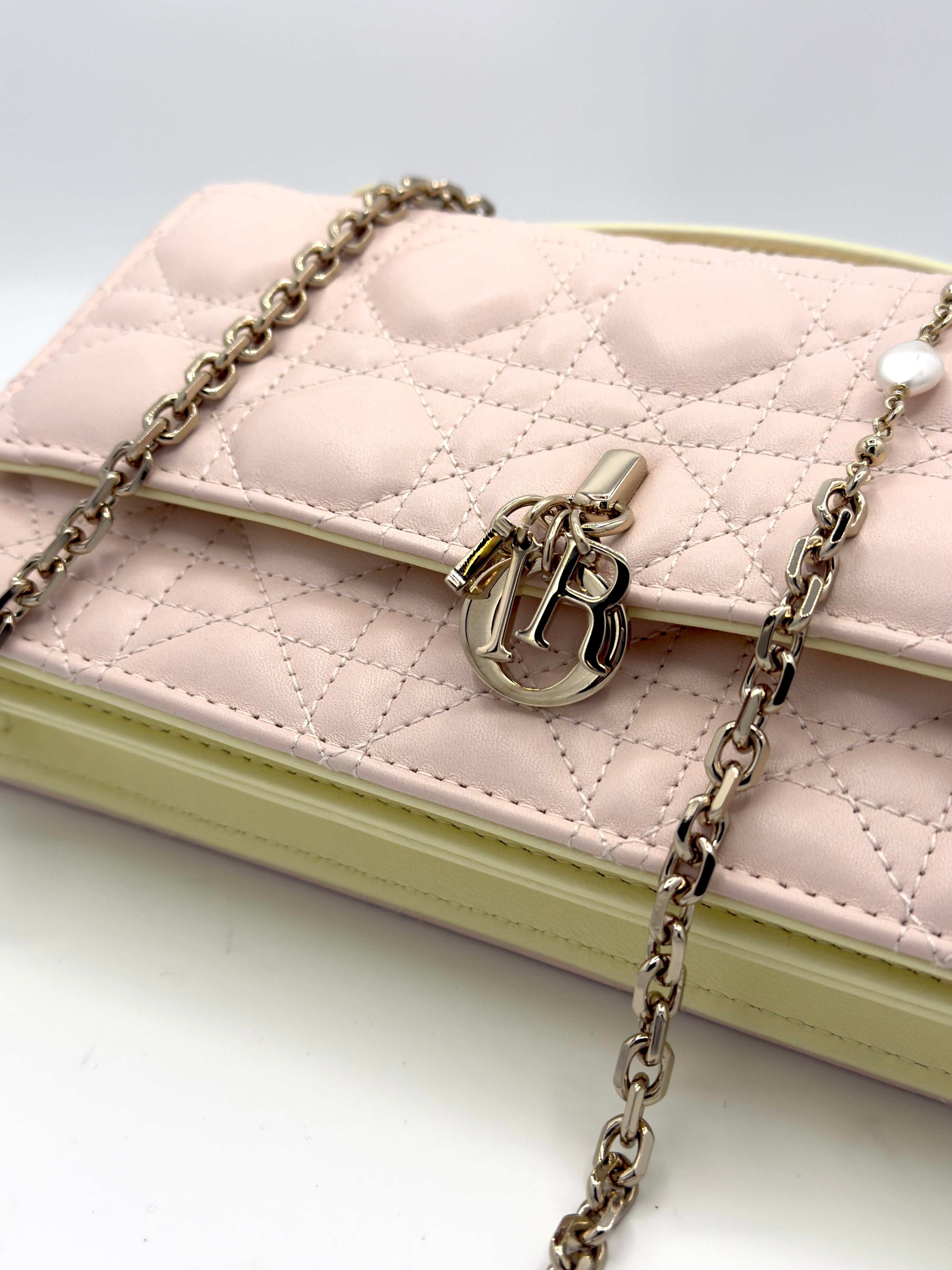 My Dior Mini Bag-Powder Pink Cannage Lambskin