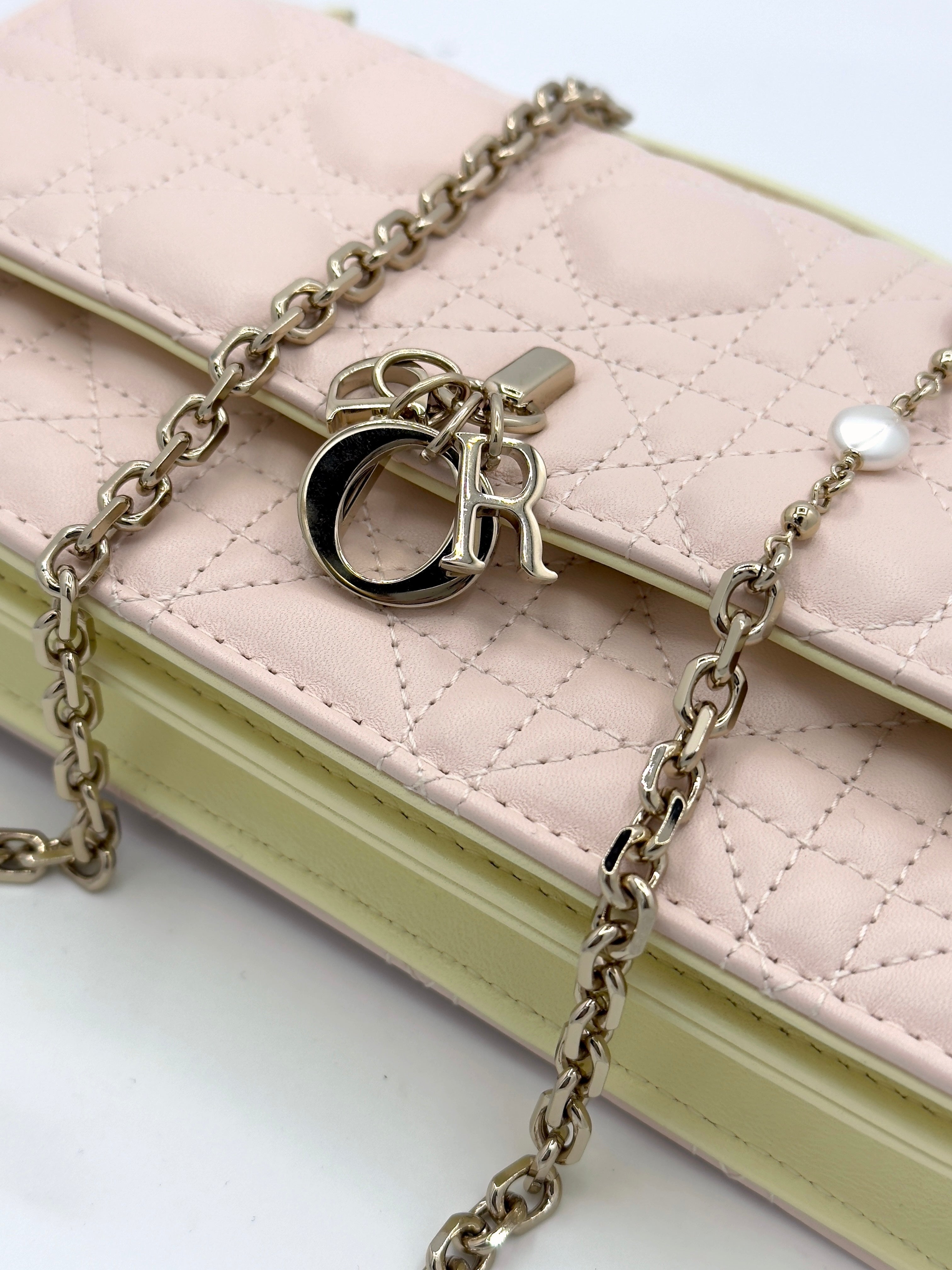 My Dior Mini Bag-Powder Pink Cannage Lambskin