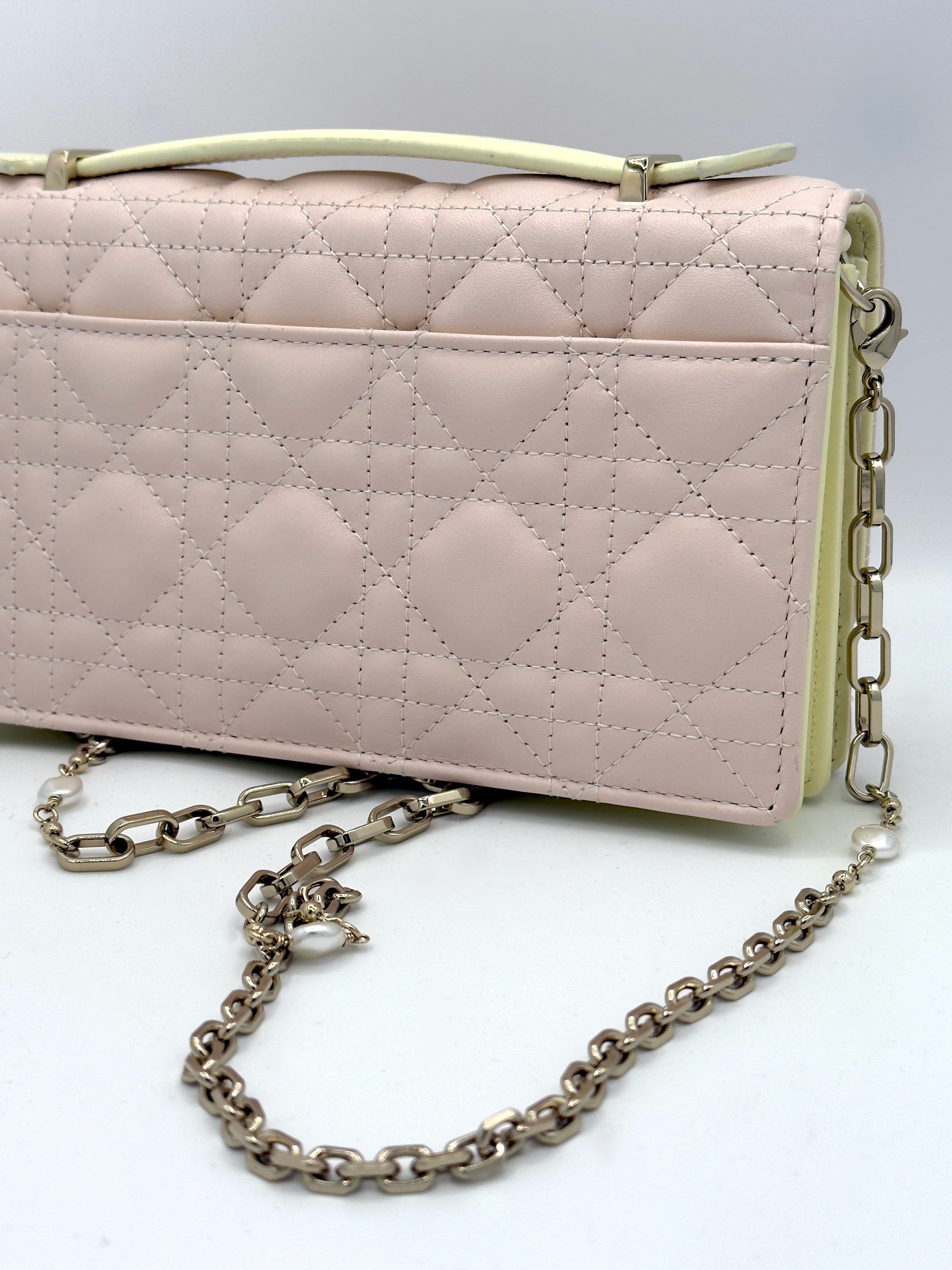 My Dior Mini Bag-Powder Pink Cannage Lambskin