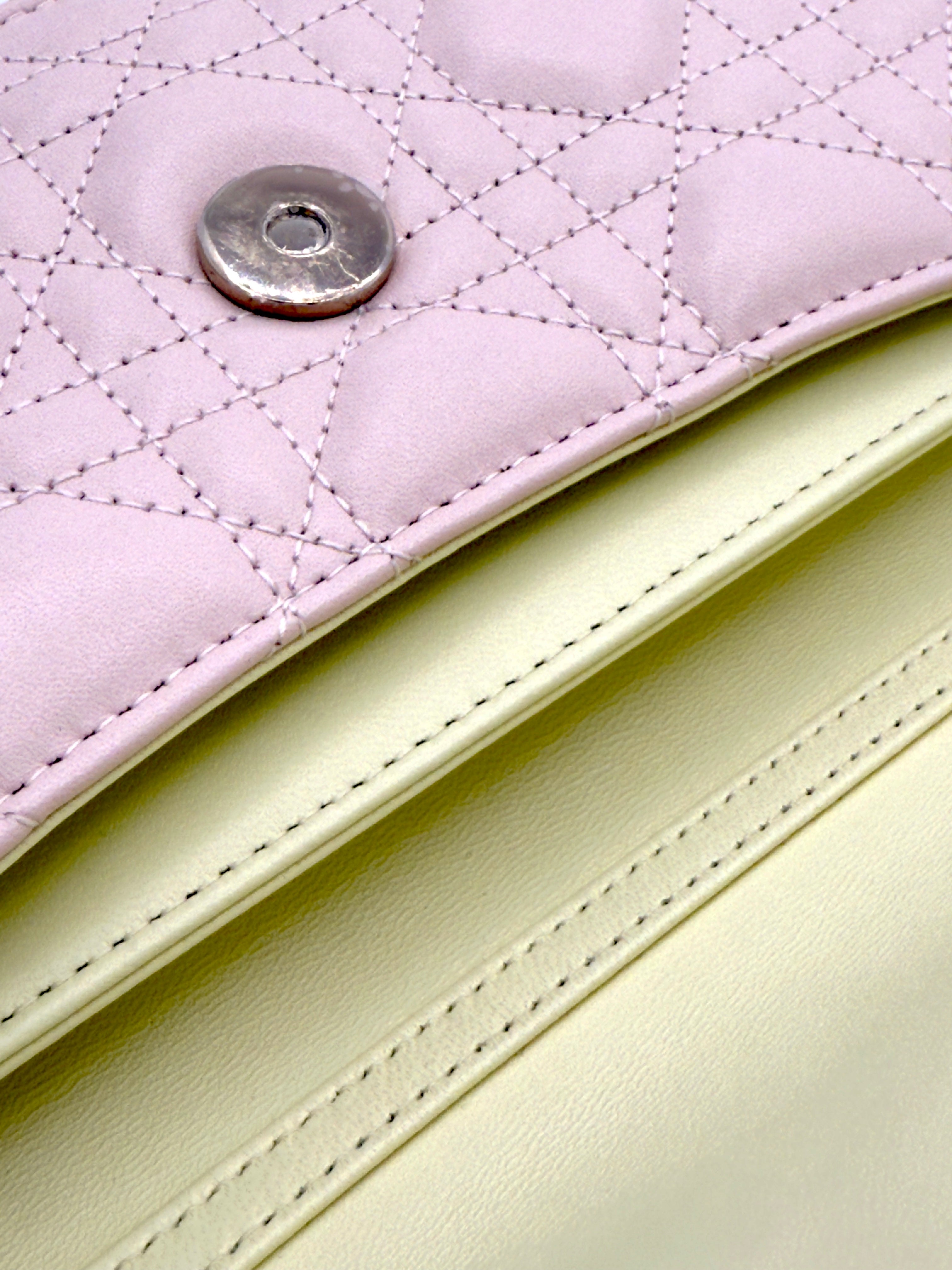My Dior Mini Bag-Powder Pink Cannage Lambskin