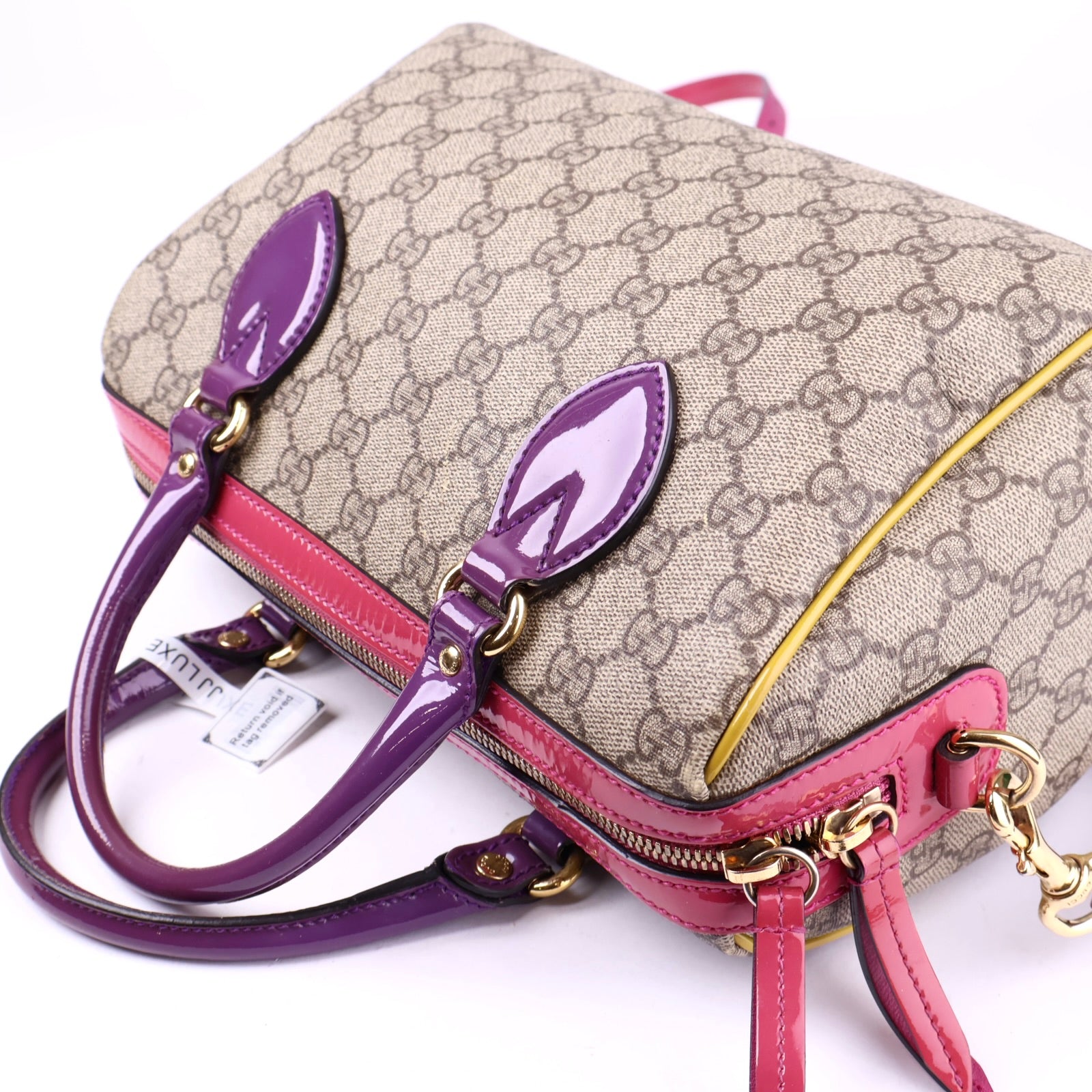 J3375 Gucci Limited Edition GG Supreme Boston Bag- Pre Owned