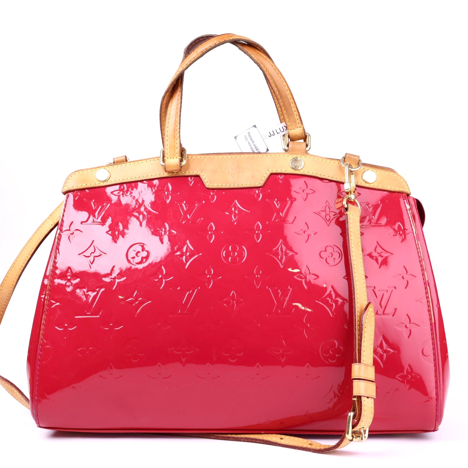 J3384 Louis Vuitton Cerise Monogram Vernis Brea MM Bag- Pre Owned