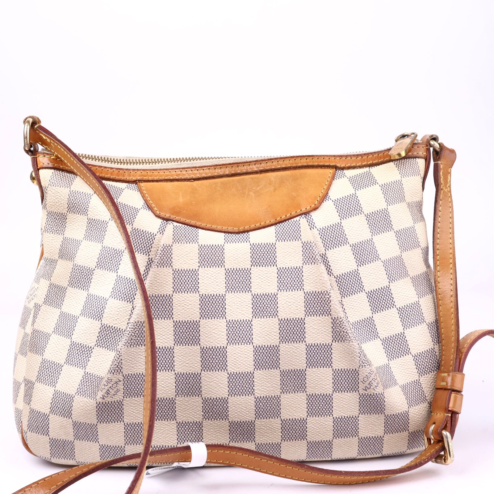 J3372 Louis Vuitton Siracusa Handbag Damier PM Crossbody Bag- Pre Owned