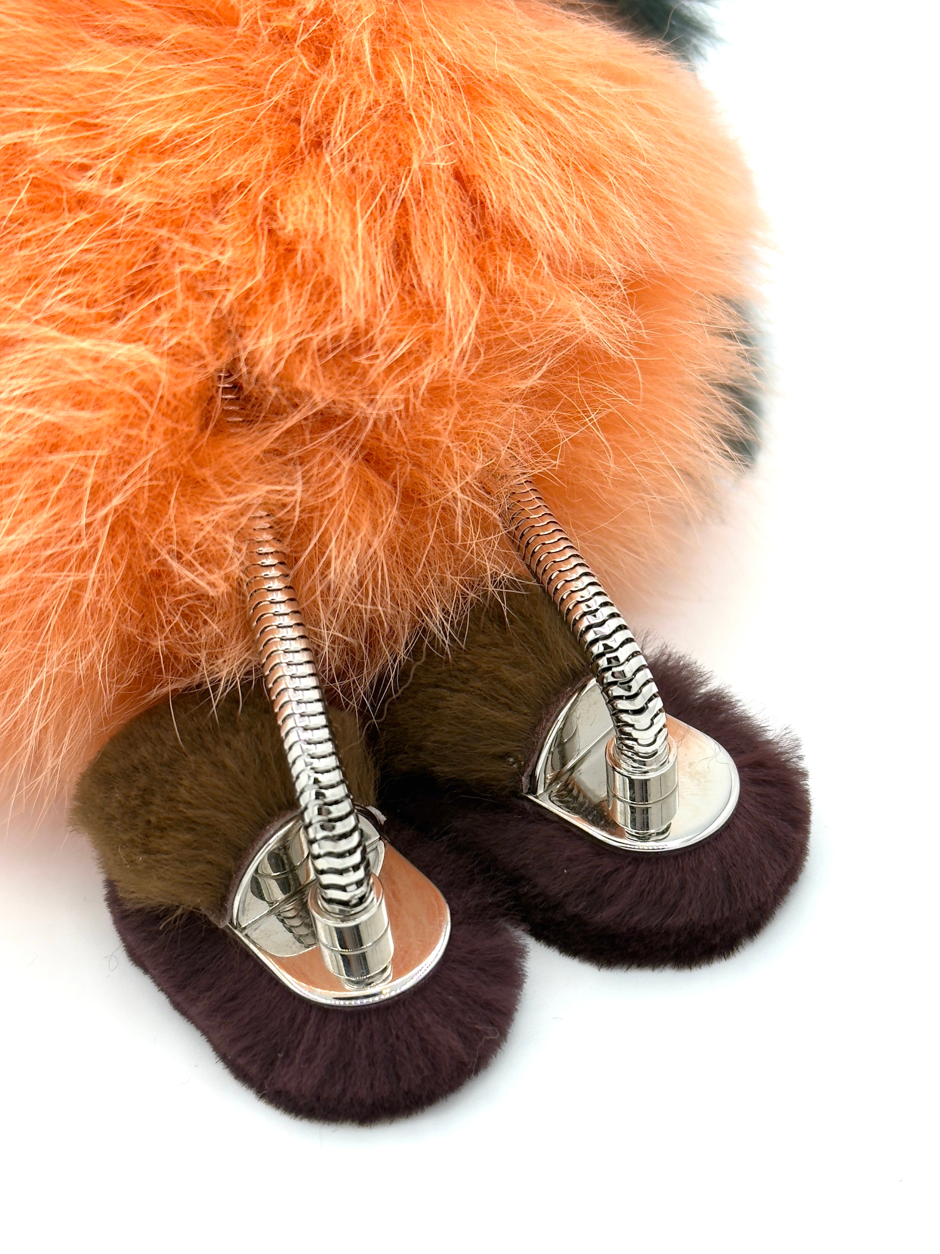 Fendi Pink/Green Fur Monster Key Chain and Bag Charm