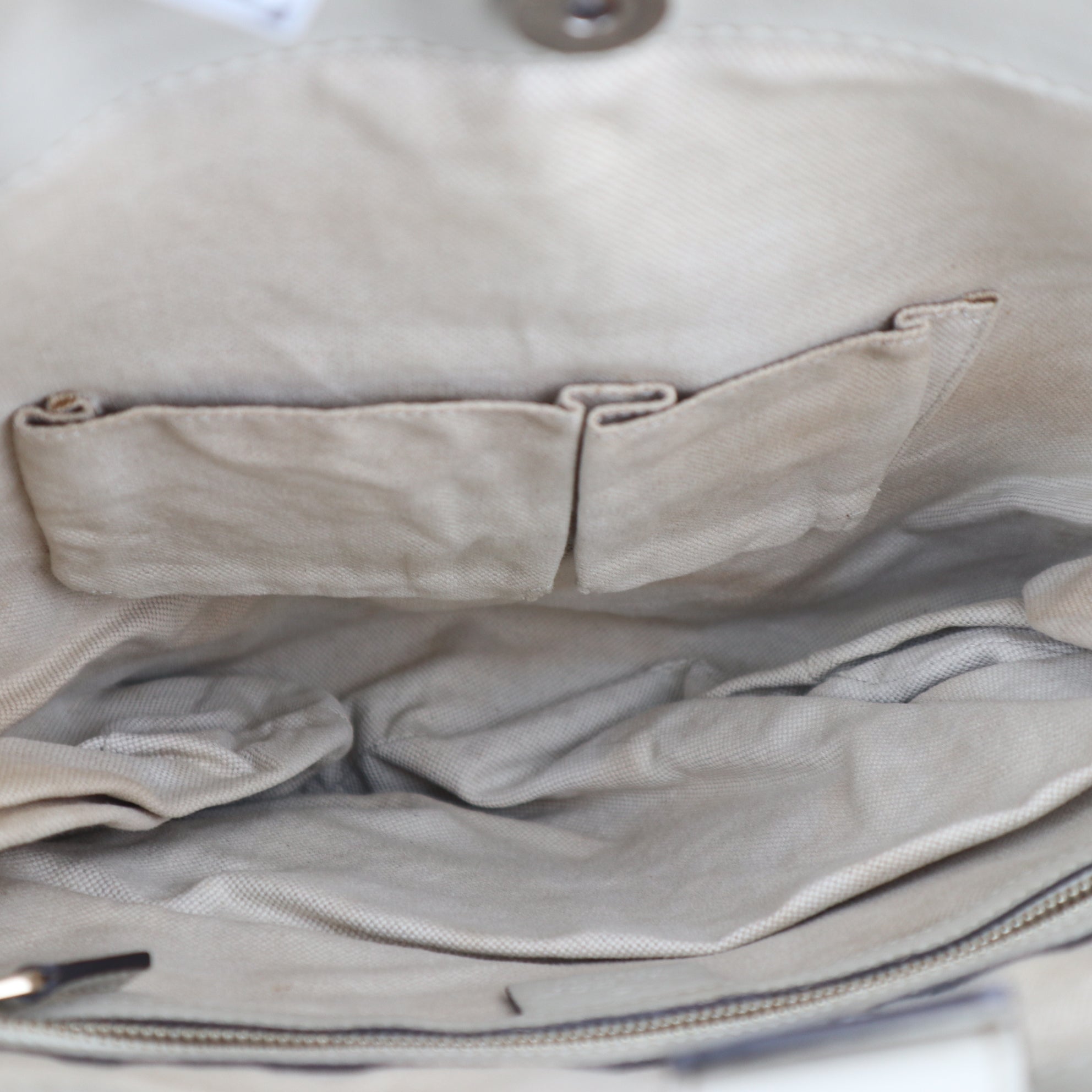 C2208 Gucci Tote Bag Mayfair Guccissima Tote Bag | Pre-Owned Very Good Light Beige Guccissima leather