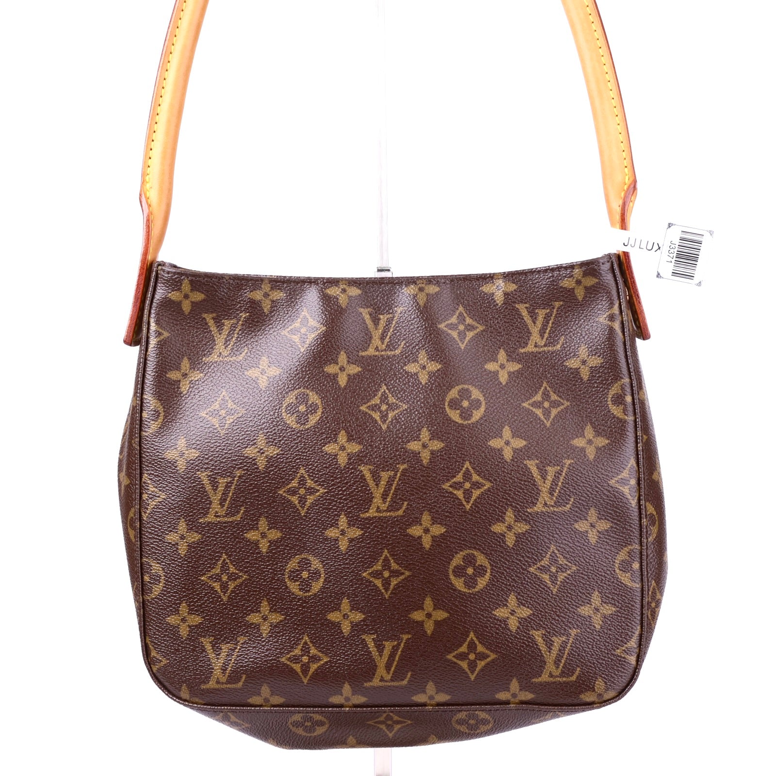 J3371 Louis Vuitton Looping Handbag Monogram Canvas MM satchel- Pre Owned