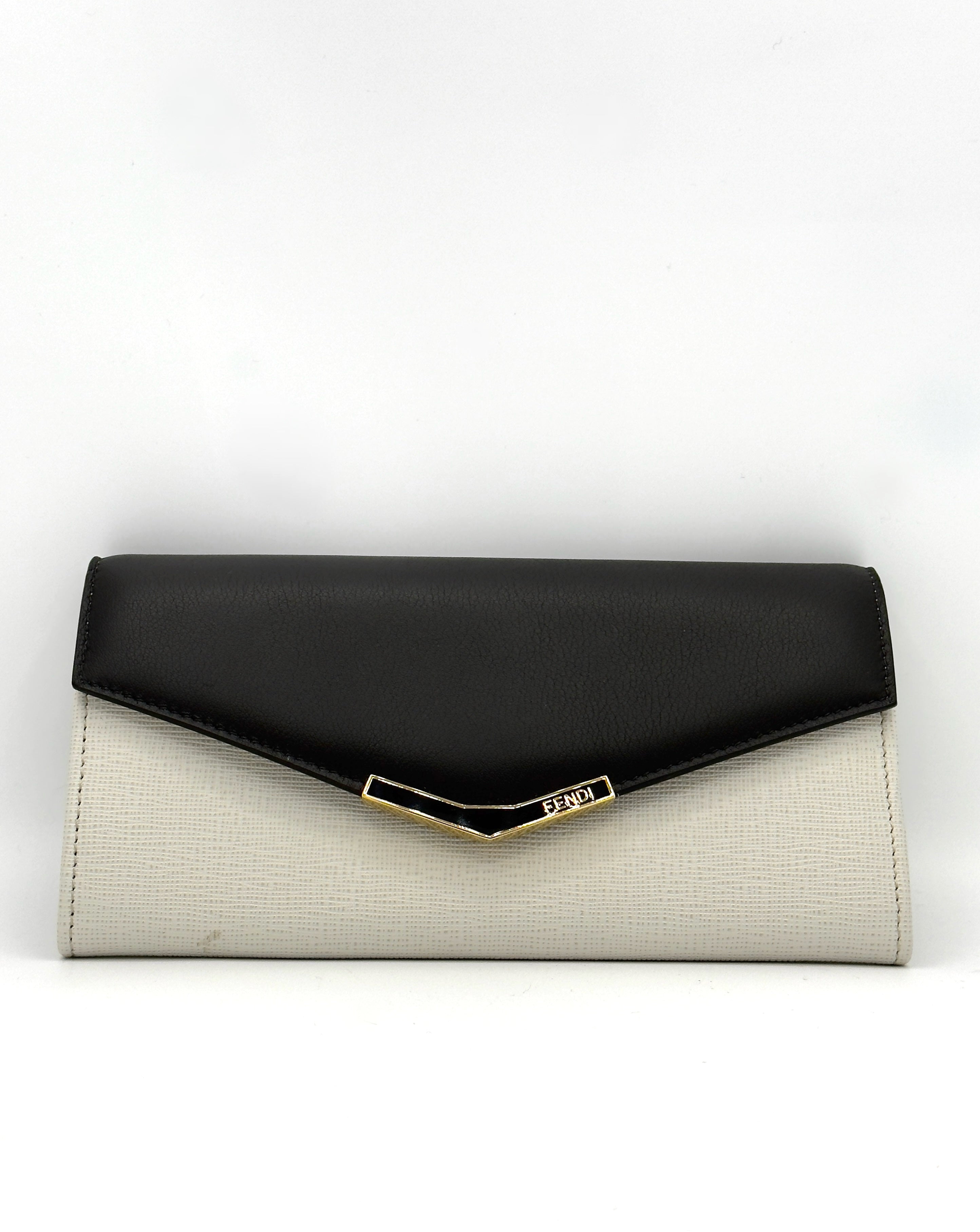 Fendi Long Wallet - Black Leather