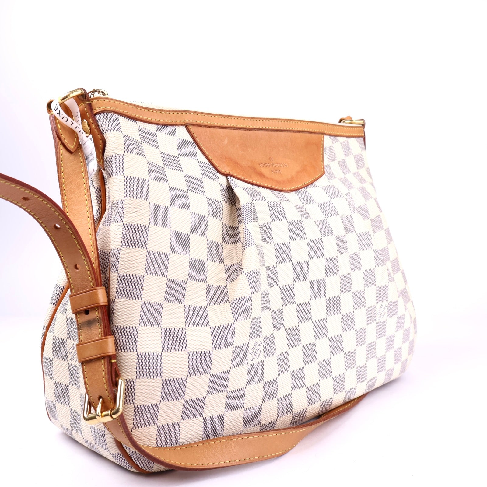 J3354 Louis Vuitton Siracusa Handbag Damier MM shoulder Bag- Pre Owned
